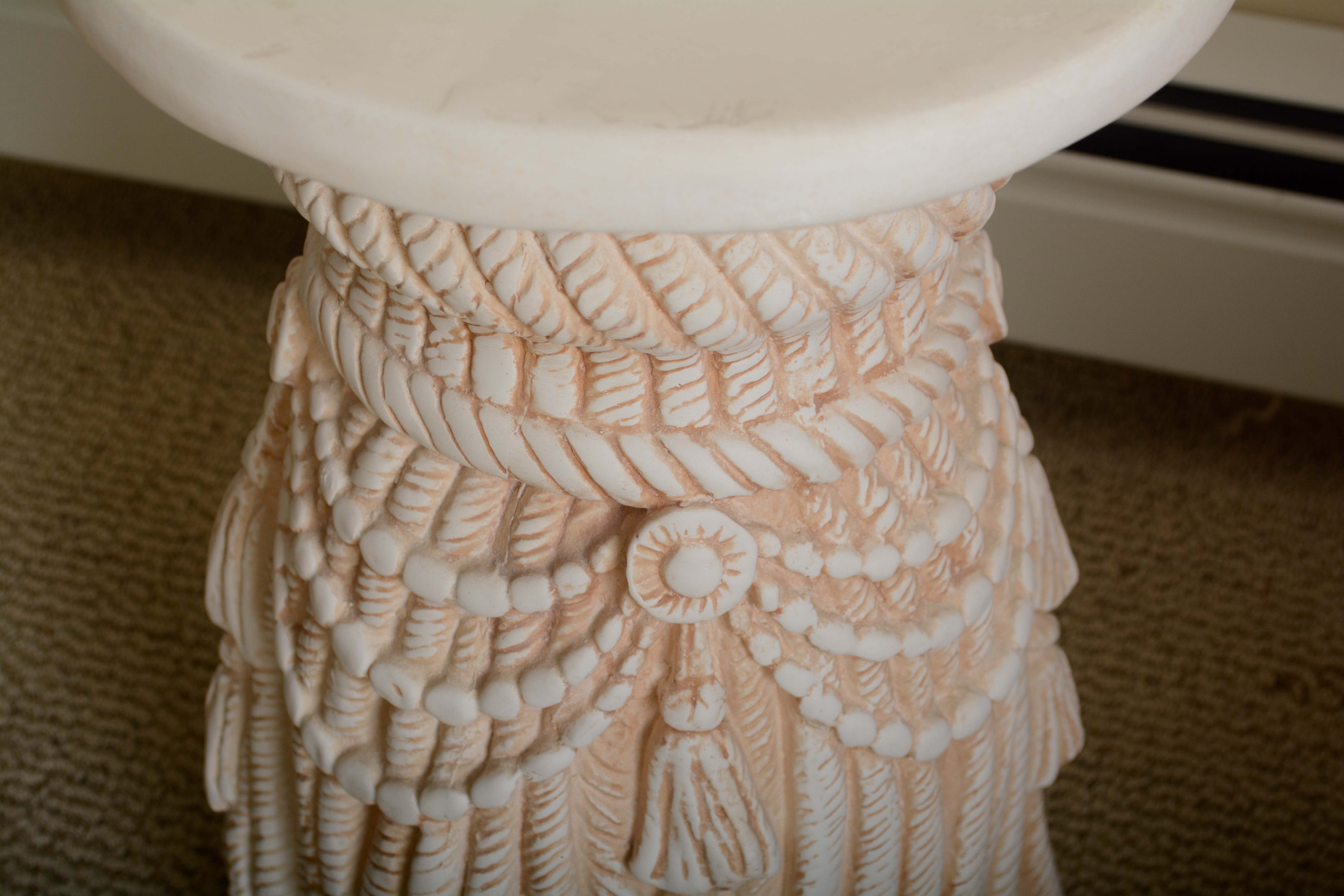 Neoclassical Style Tassel Pedestal