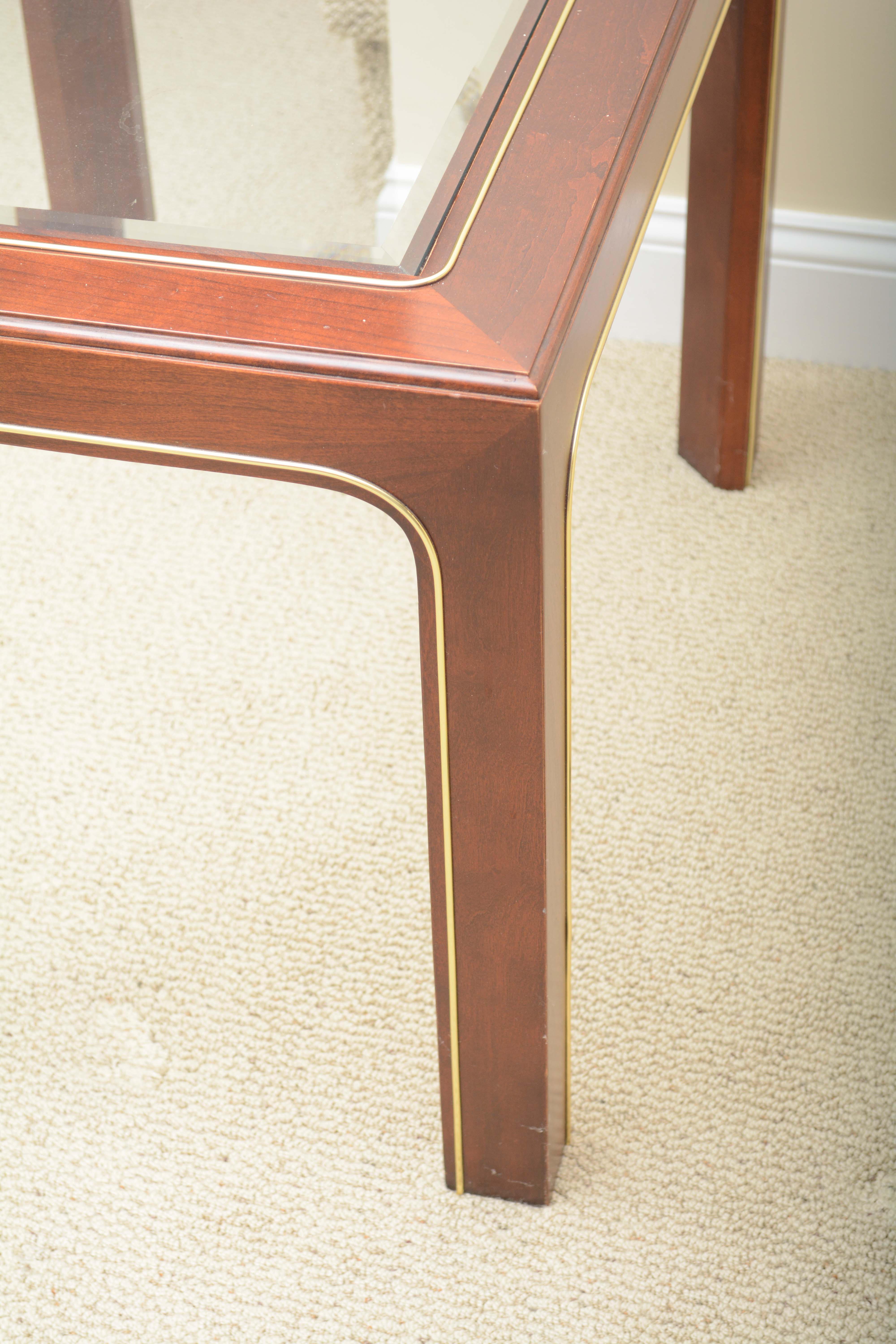 Glass-Top End Table by Hekman