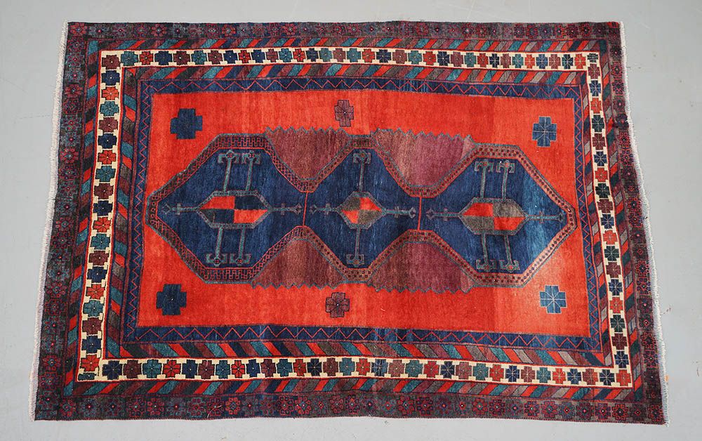 Hand-Knotted Caucasian Wool Area Rug