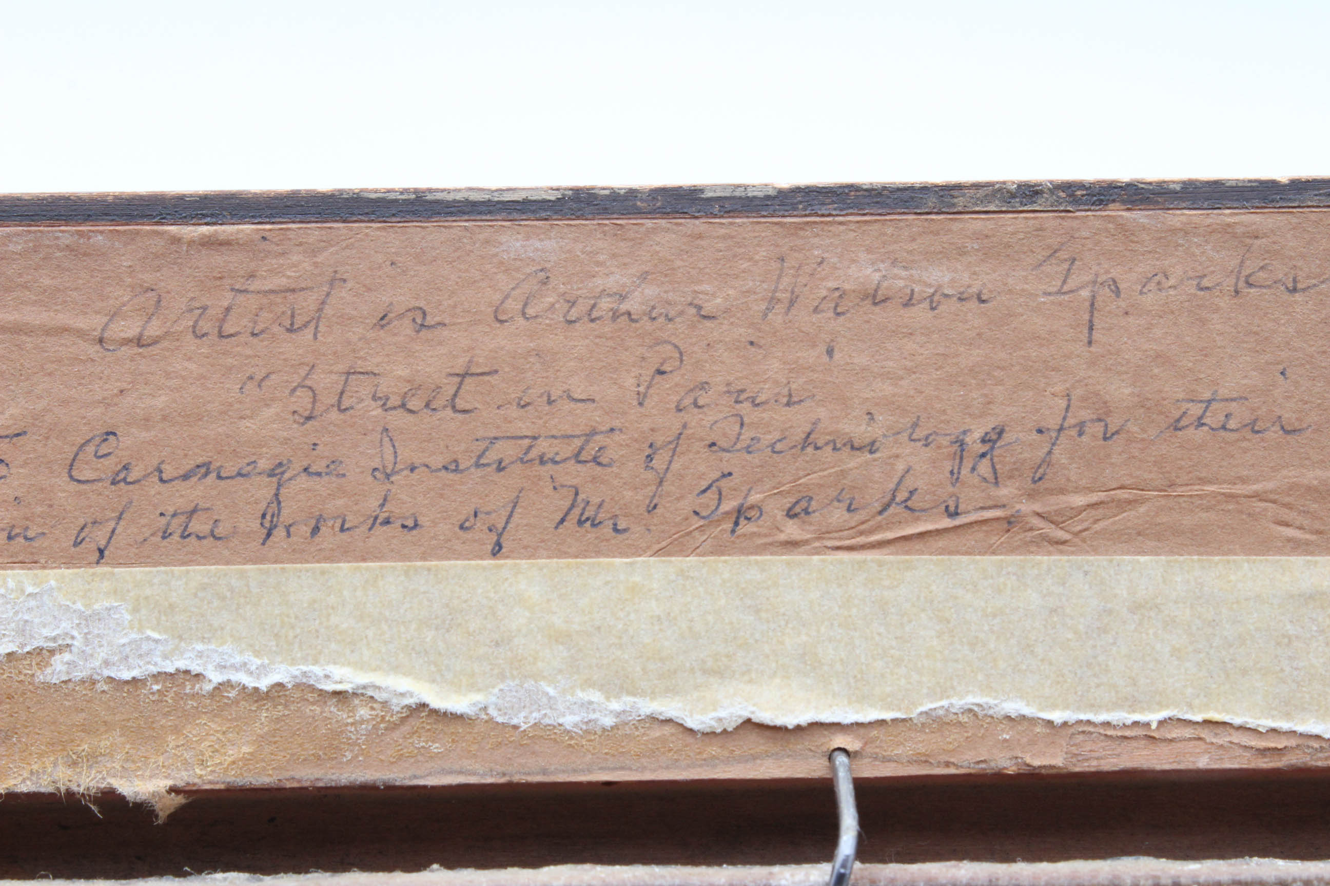 Arthur Watson Sparks Oil Painting "Street in Paris"