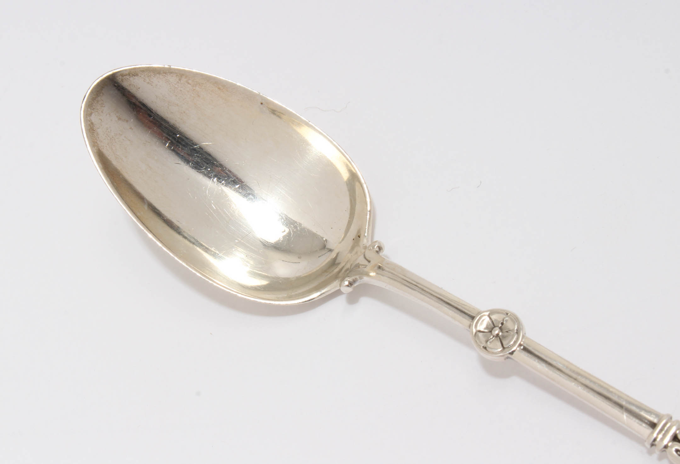 Circa 1860s Braverman & Levy Coin Silver "Medallion" Flatware