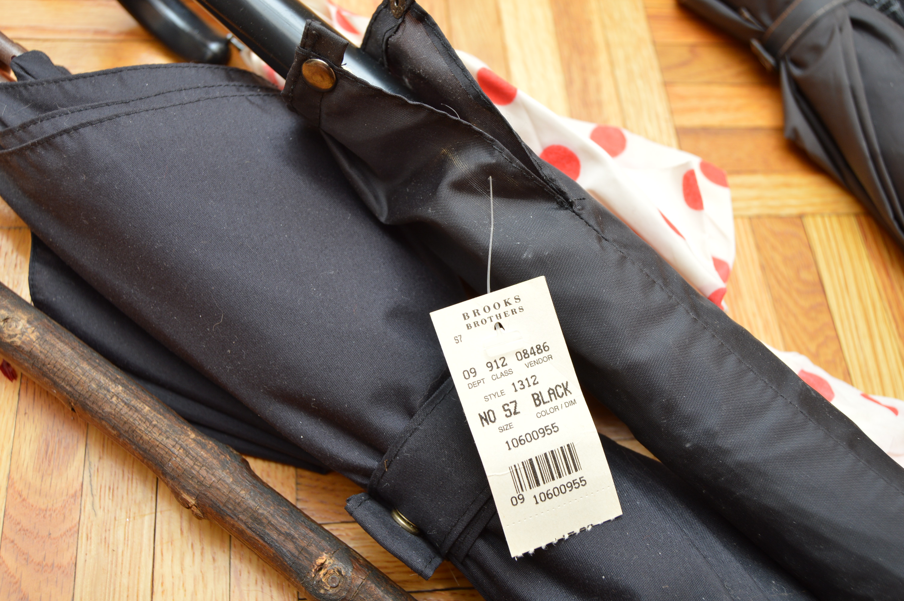 Umbrellas with Brooks Brothers and Hartman Luggage