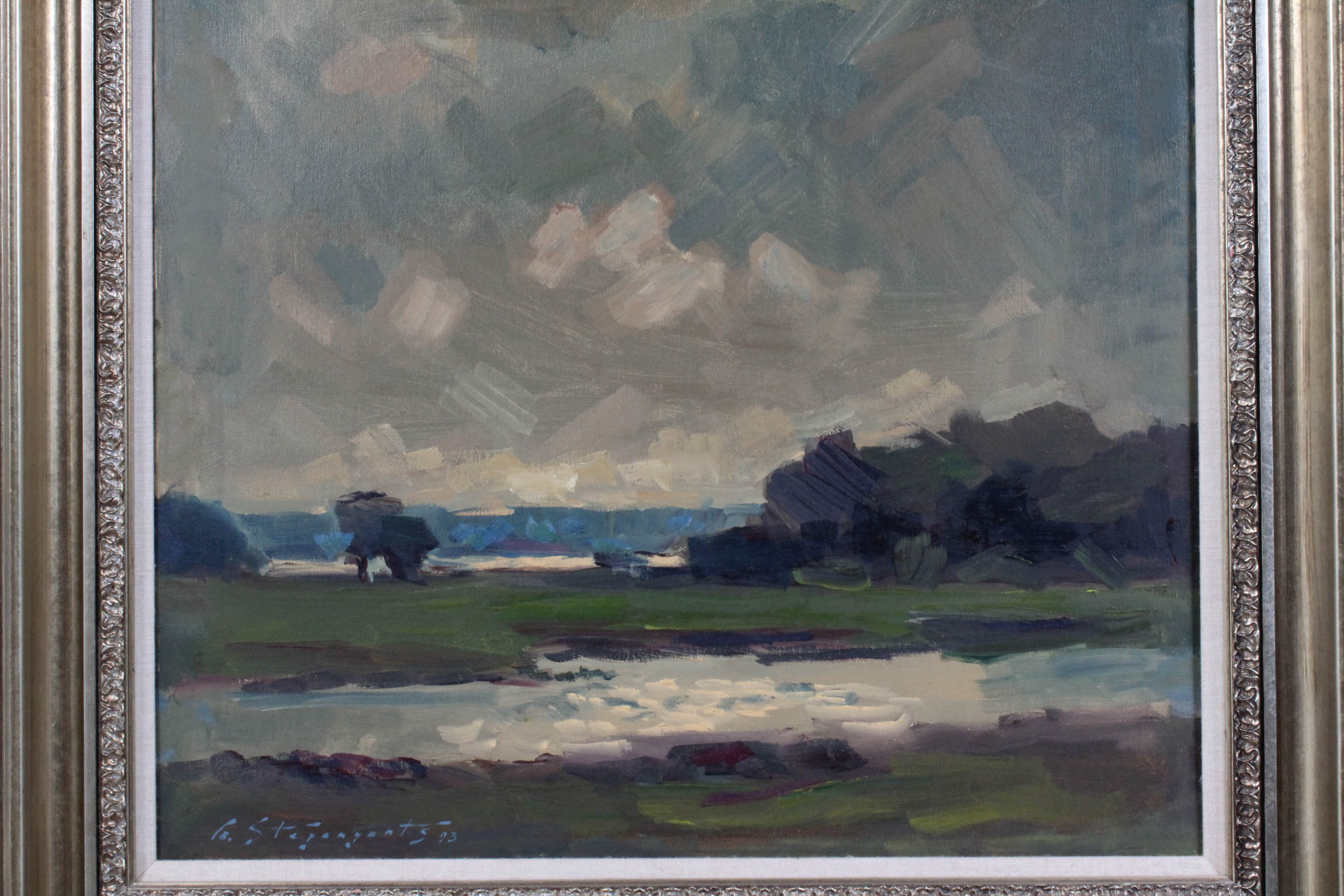 Grigory Stepanyants Oil Landscape Painting "Confederate Moon"