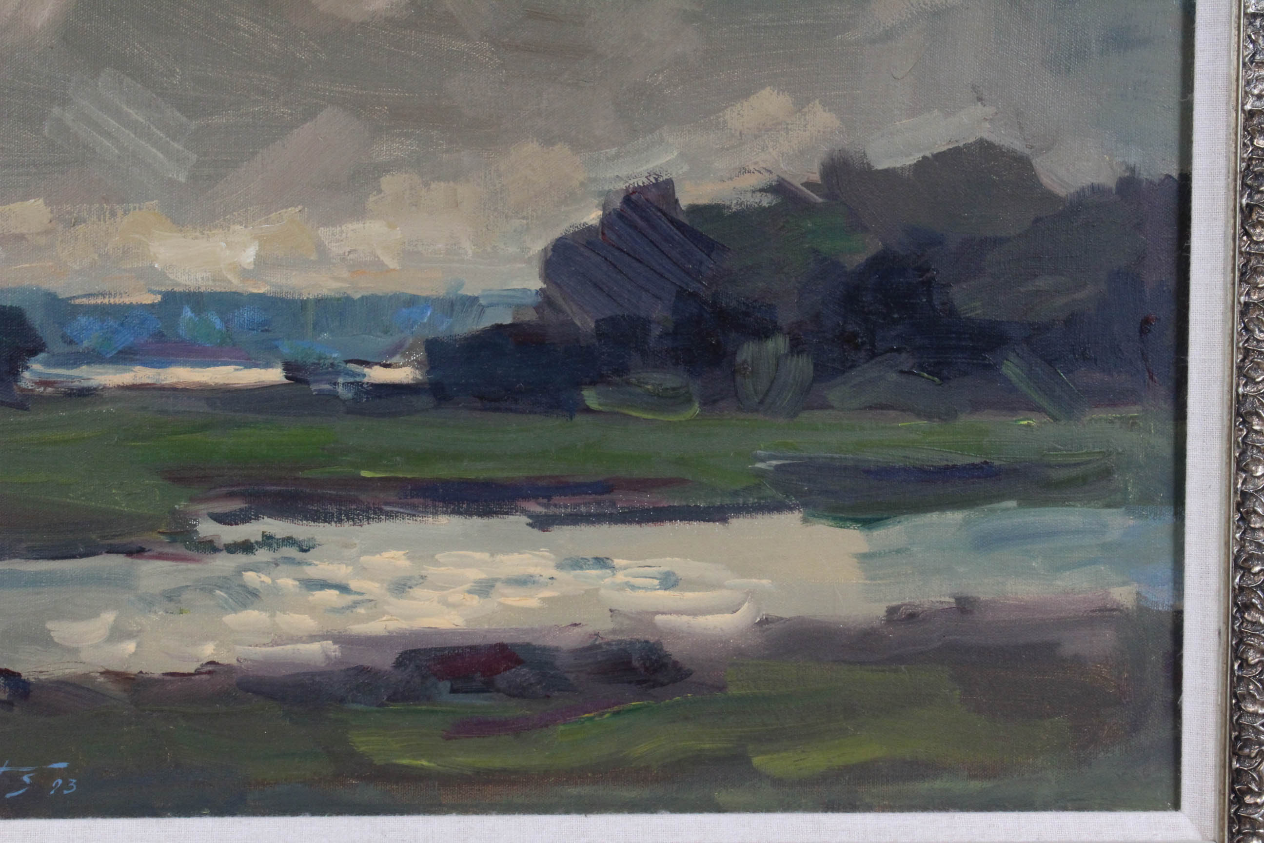 Grigory Stepanyants Oil Landscape Painting "Confederate Moon"