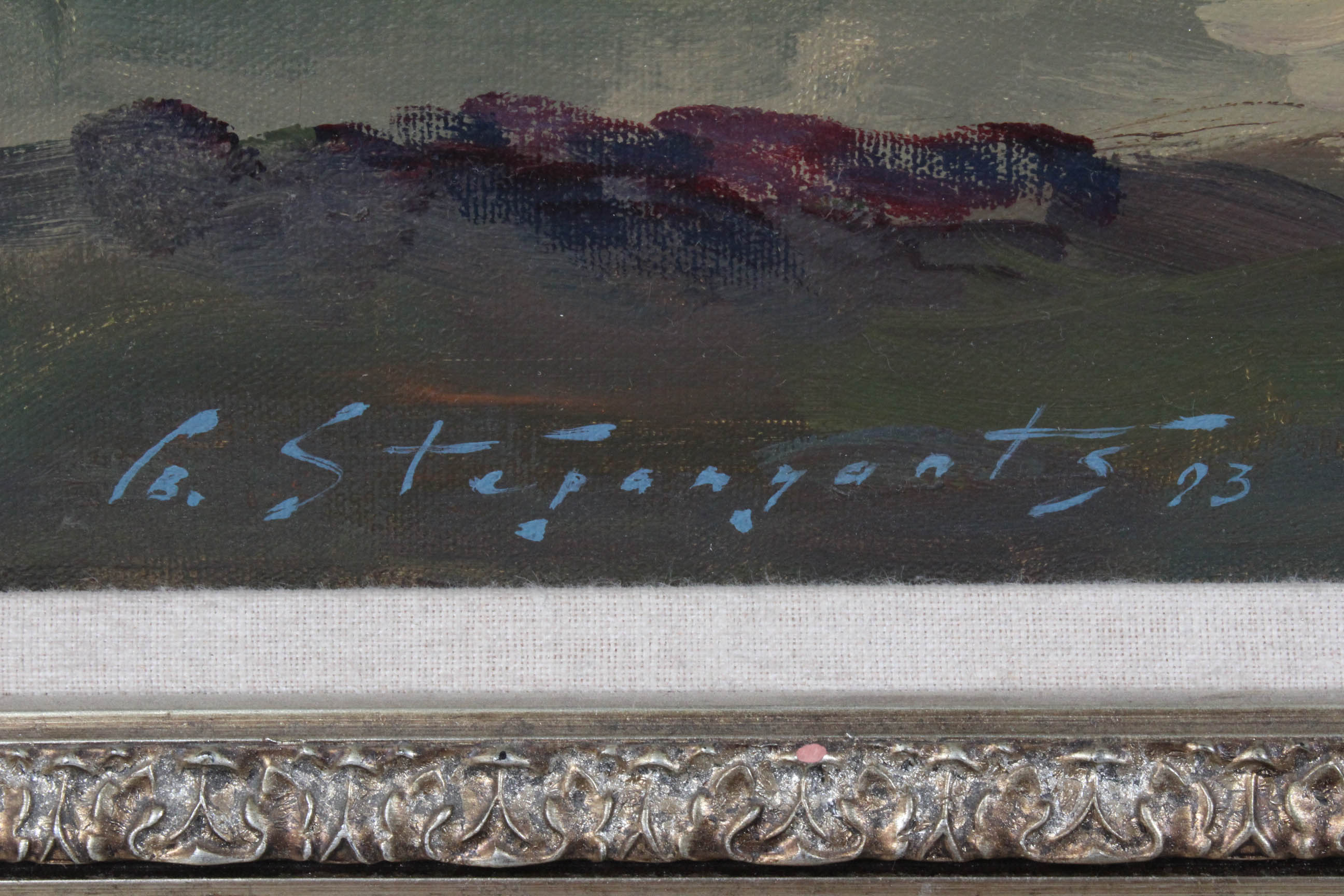 Grigory Stepanyants Oil Landscape Painting "Confederate Moon"