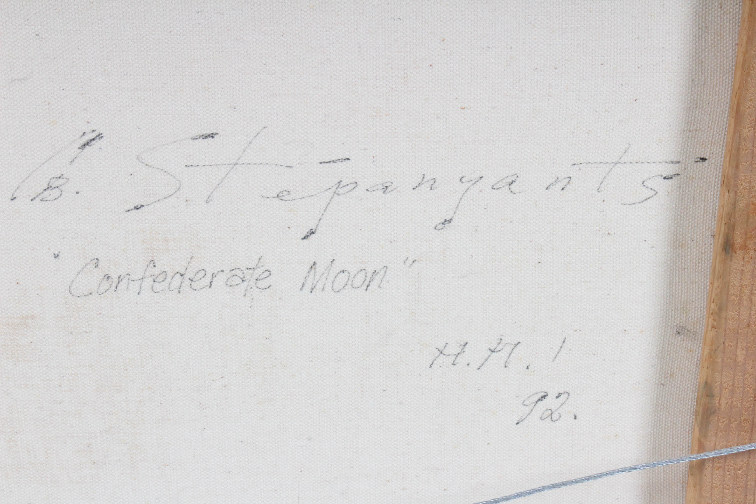 Grigory Stepanyants Oil Landscape Painting "Confederate Moon"