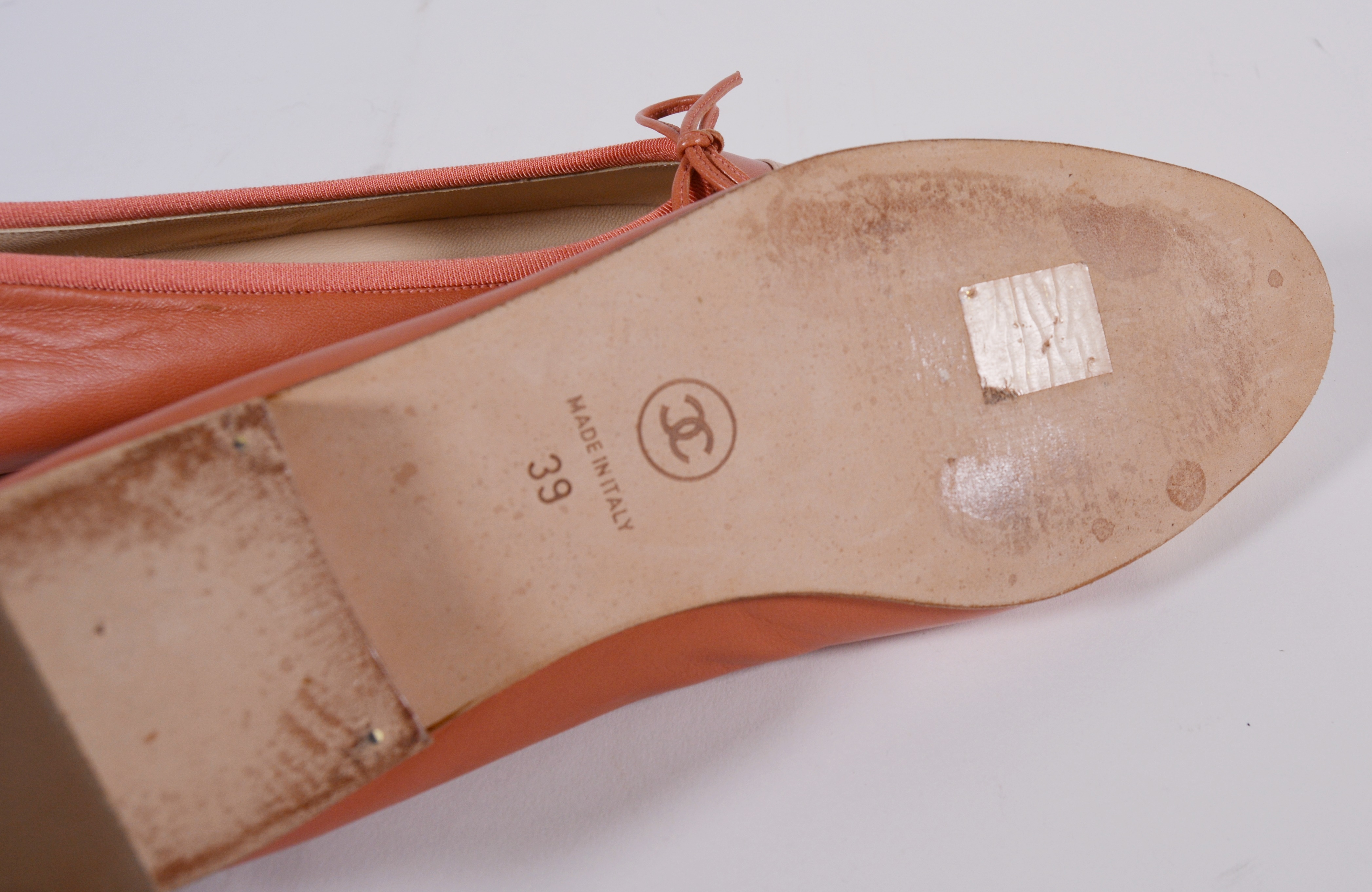 Chanel Designer Leather Flats with CC Logo