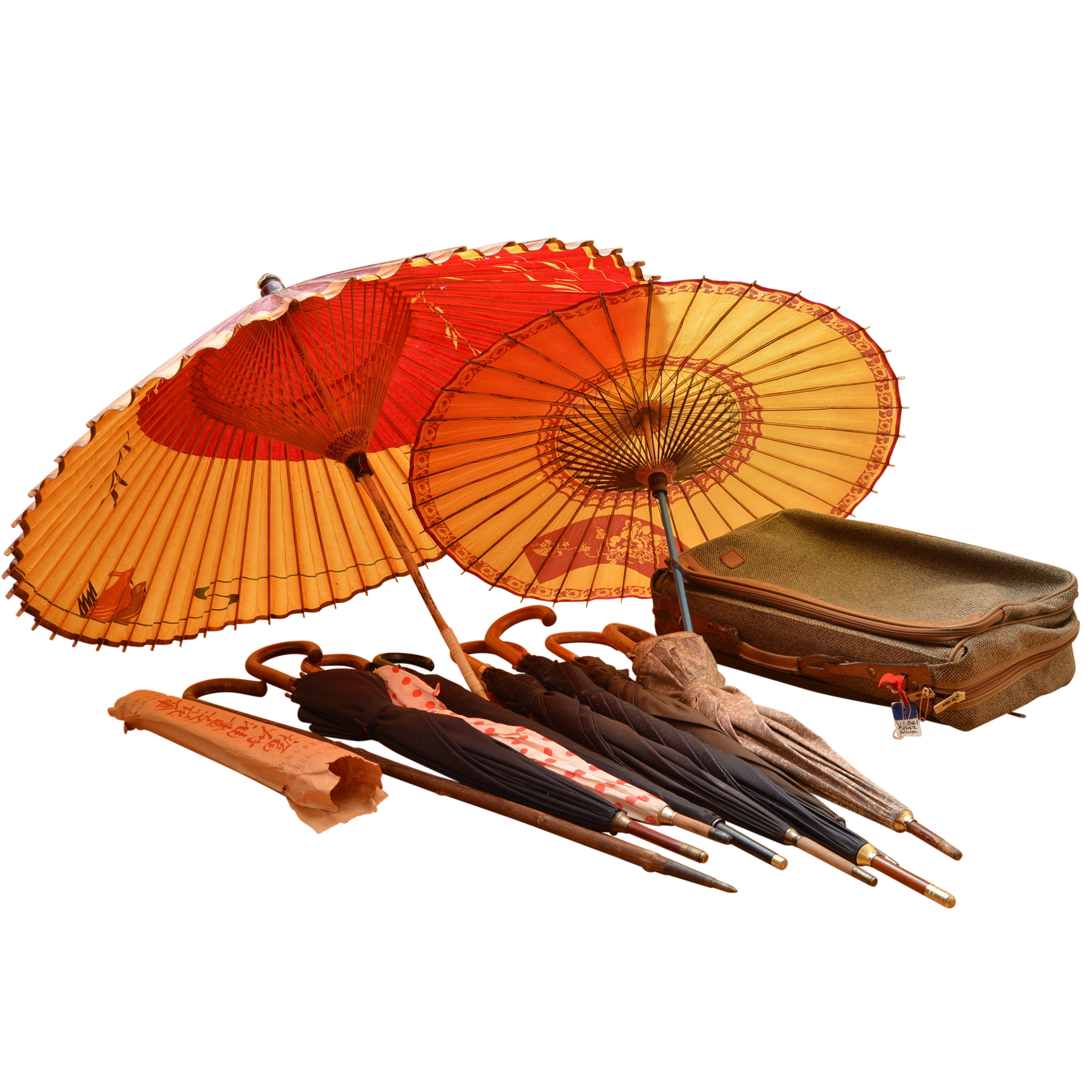 Umbrellas with Brooks Brothers and Hartman Luggage