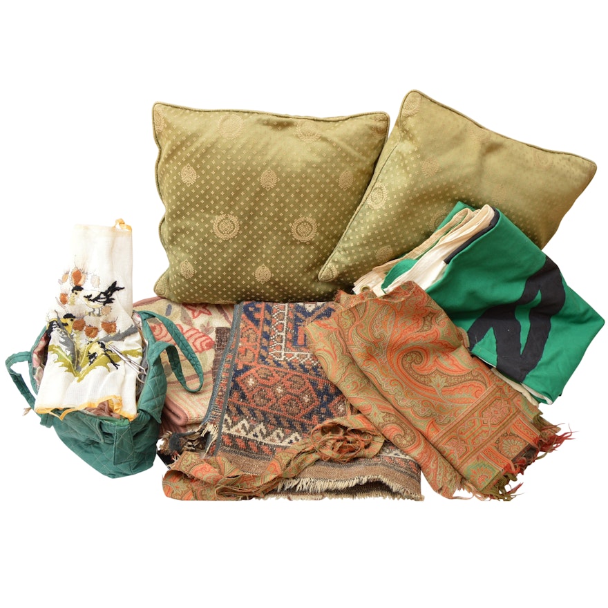 Vintage Textiles with Pillows