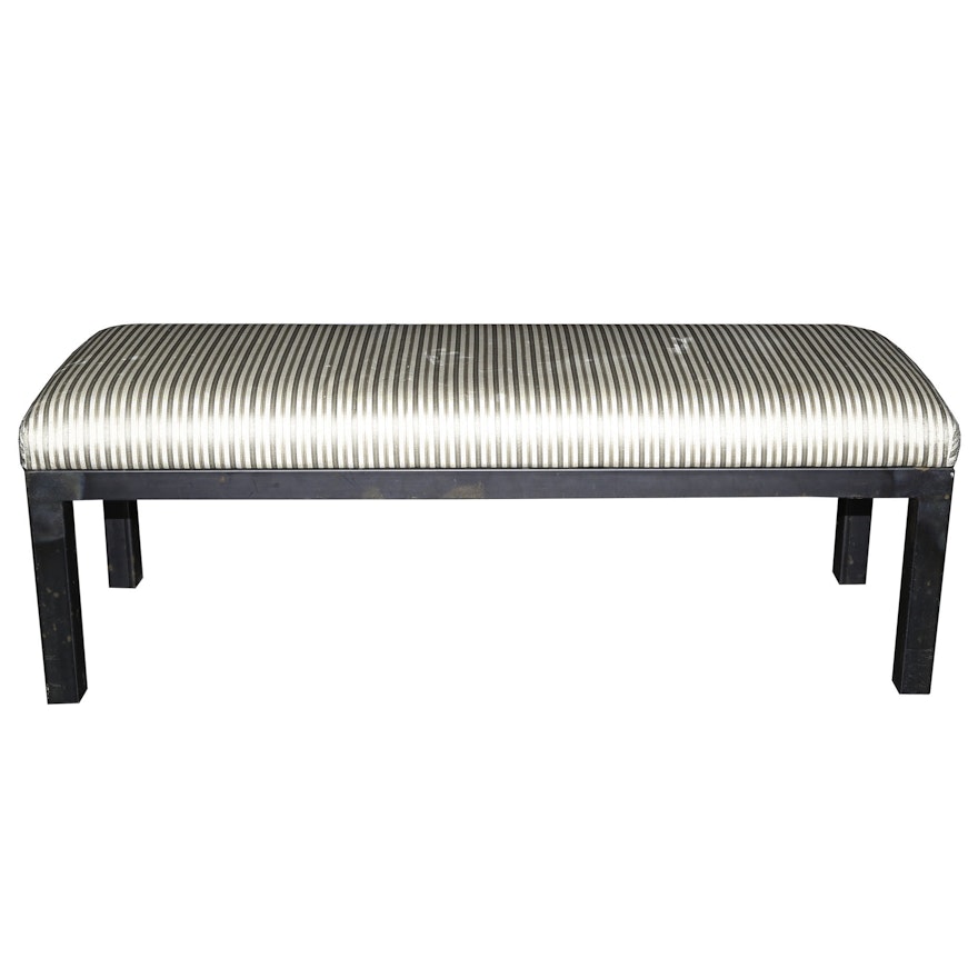 Upholstered Metal Bench