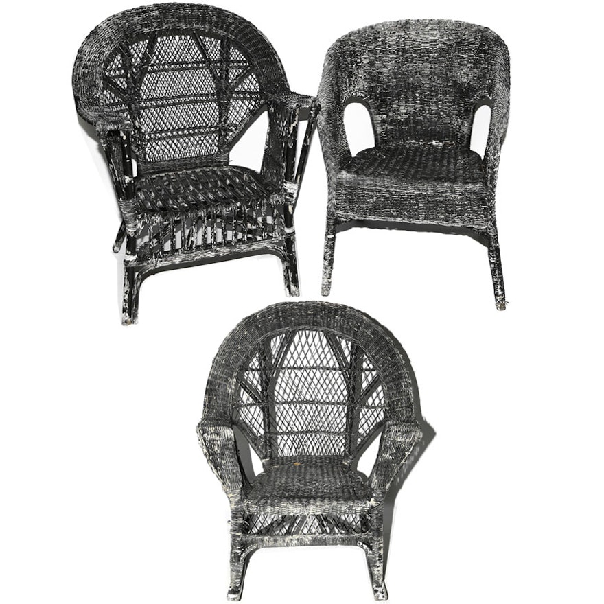 Vintage Wicker Patio Chairs