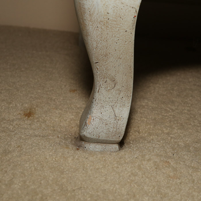 Vintage French Provincial Style Painted Dresser with Mirror by John Widdicomb