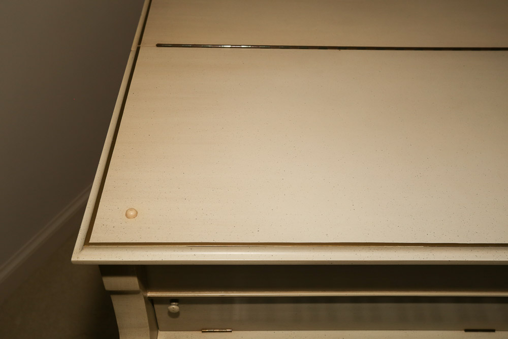 Vintage Bush & Gerts Piano Company Painted Wood Baby Grand Piano with Bench