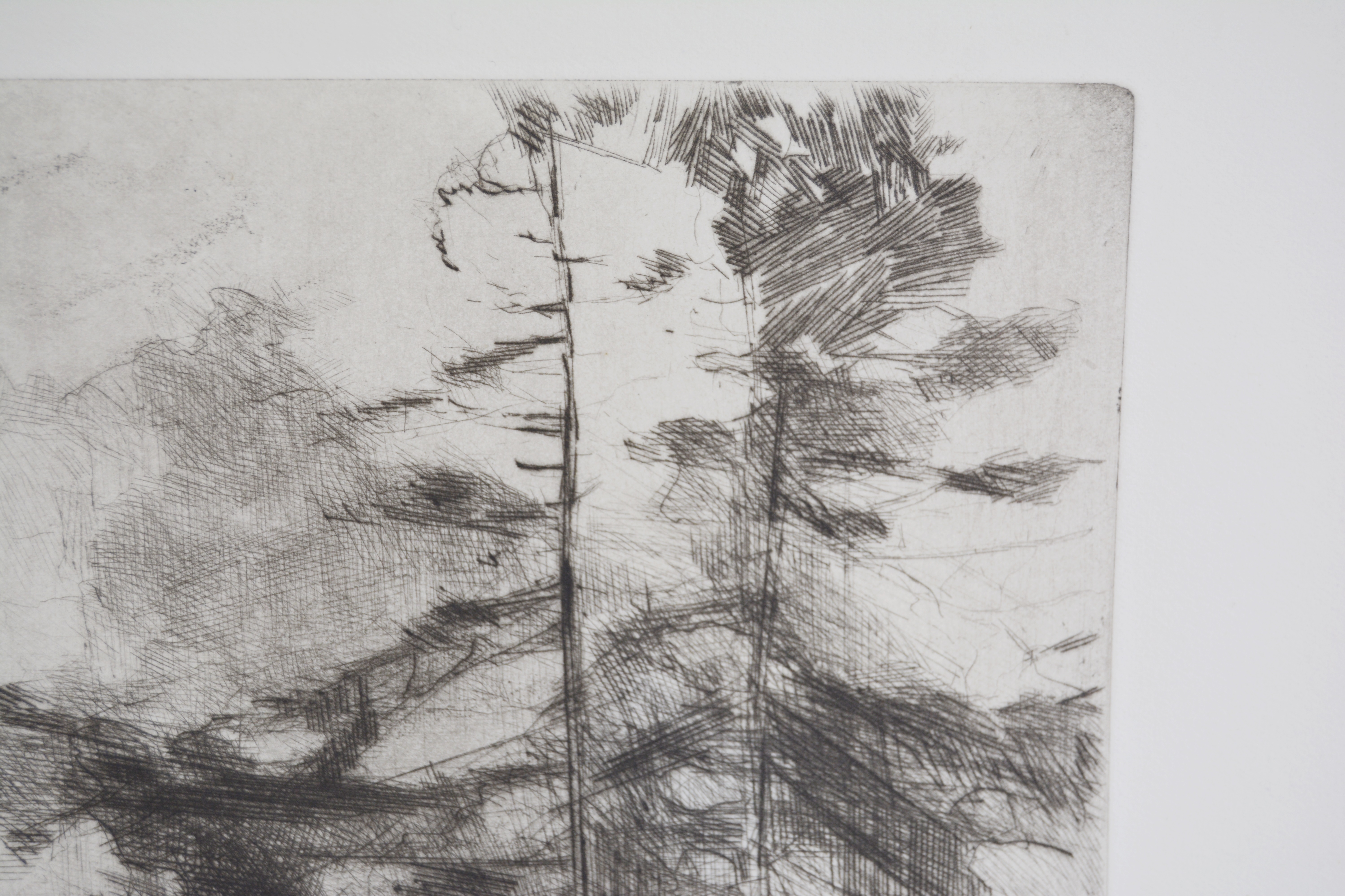 Chauncey Foster Ryder Etching "Autumn Holiday"