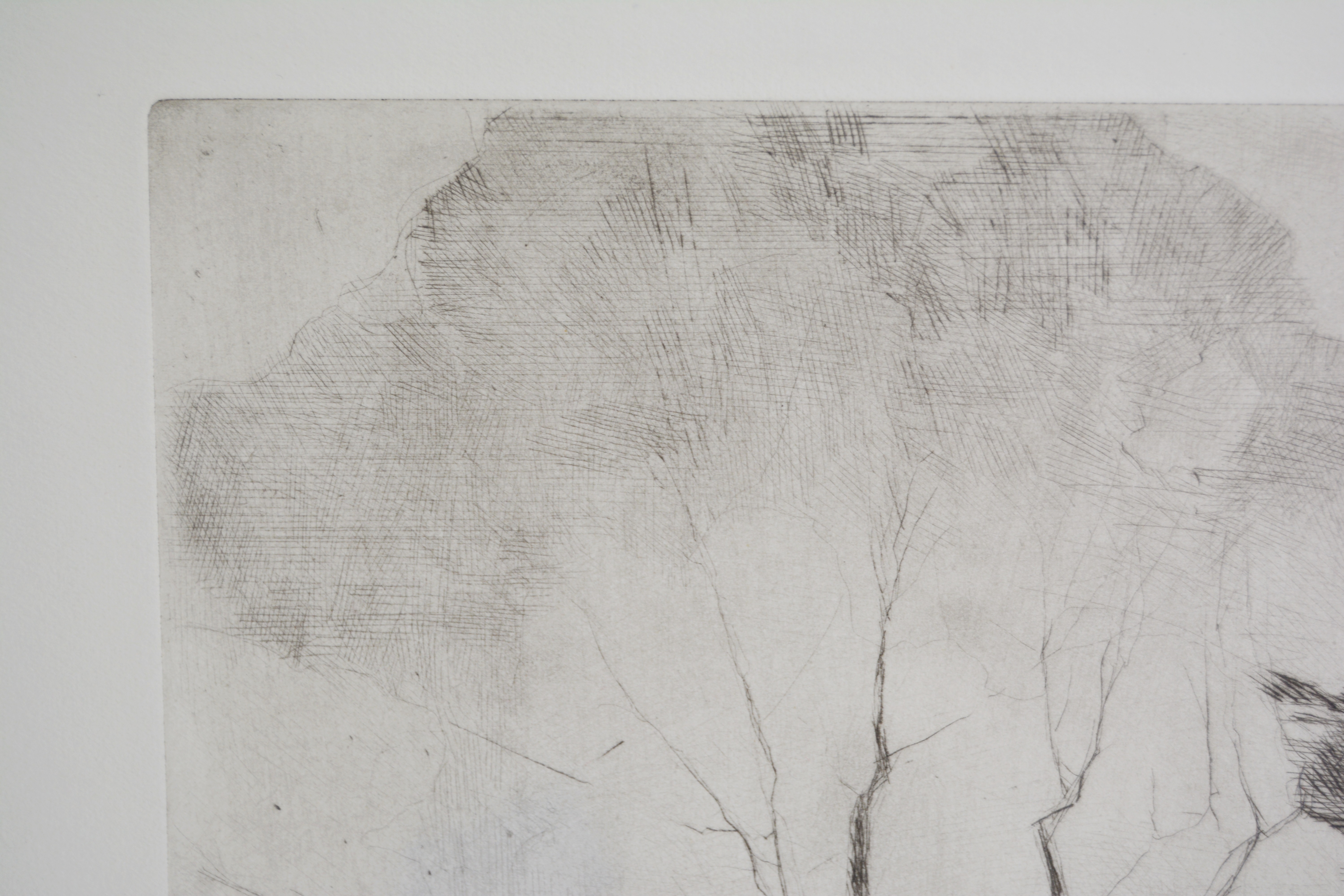 Chauncey Foster Ryder Etching "Autumn Holiday"