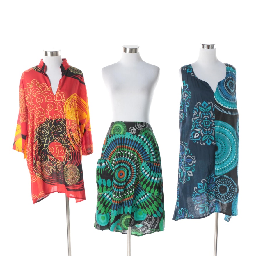 Aller Simplement Skirt, Dress and Tunic with Mandala Patterns