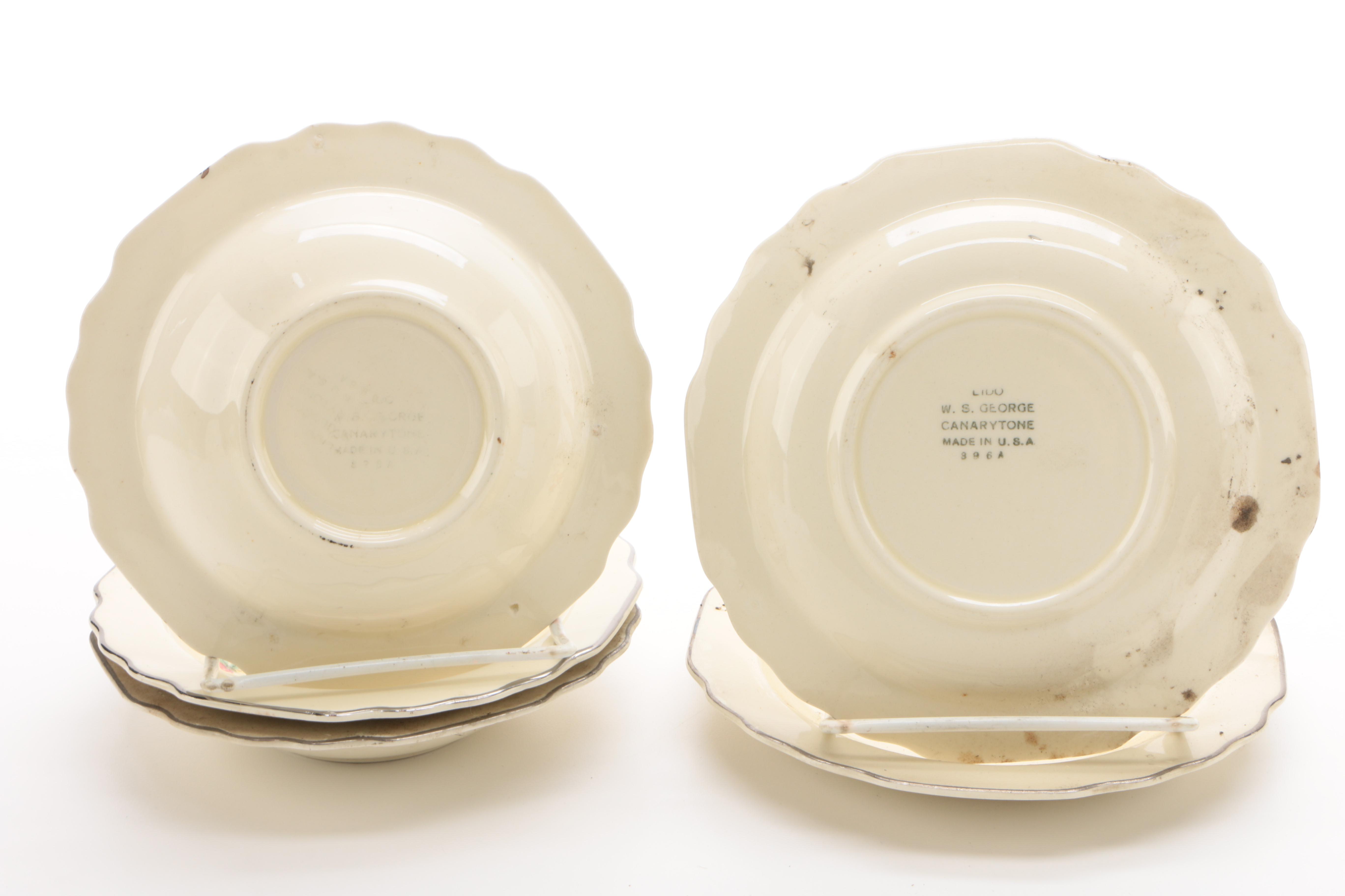 Vintage W. S. George "Lido" Dinnerware