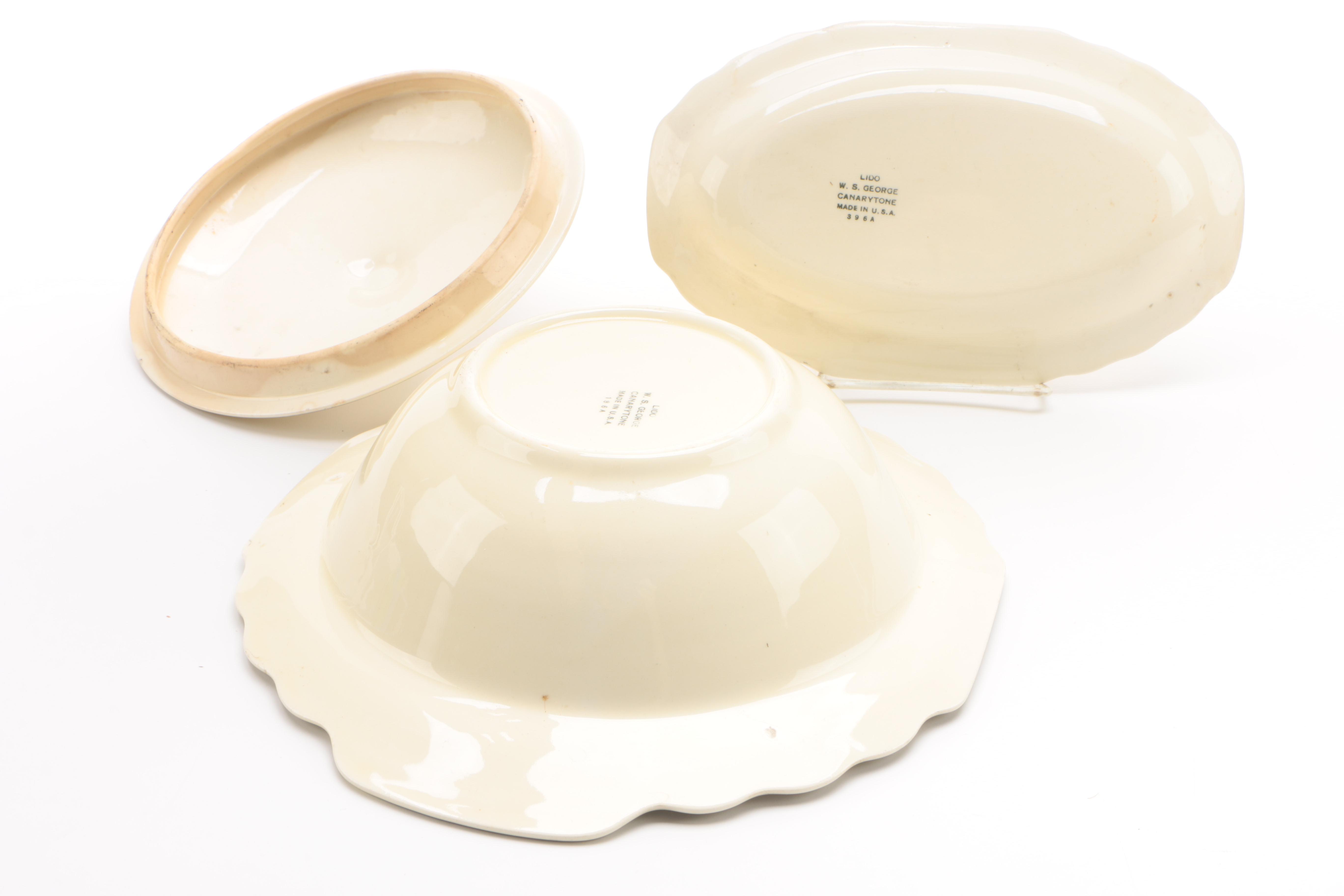 Vintage W. S. George "Lido" Dinnerware