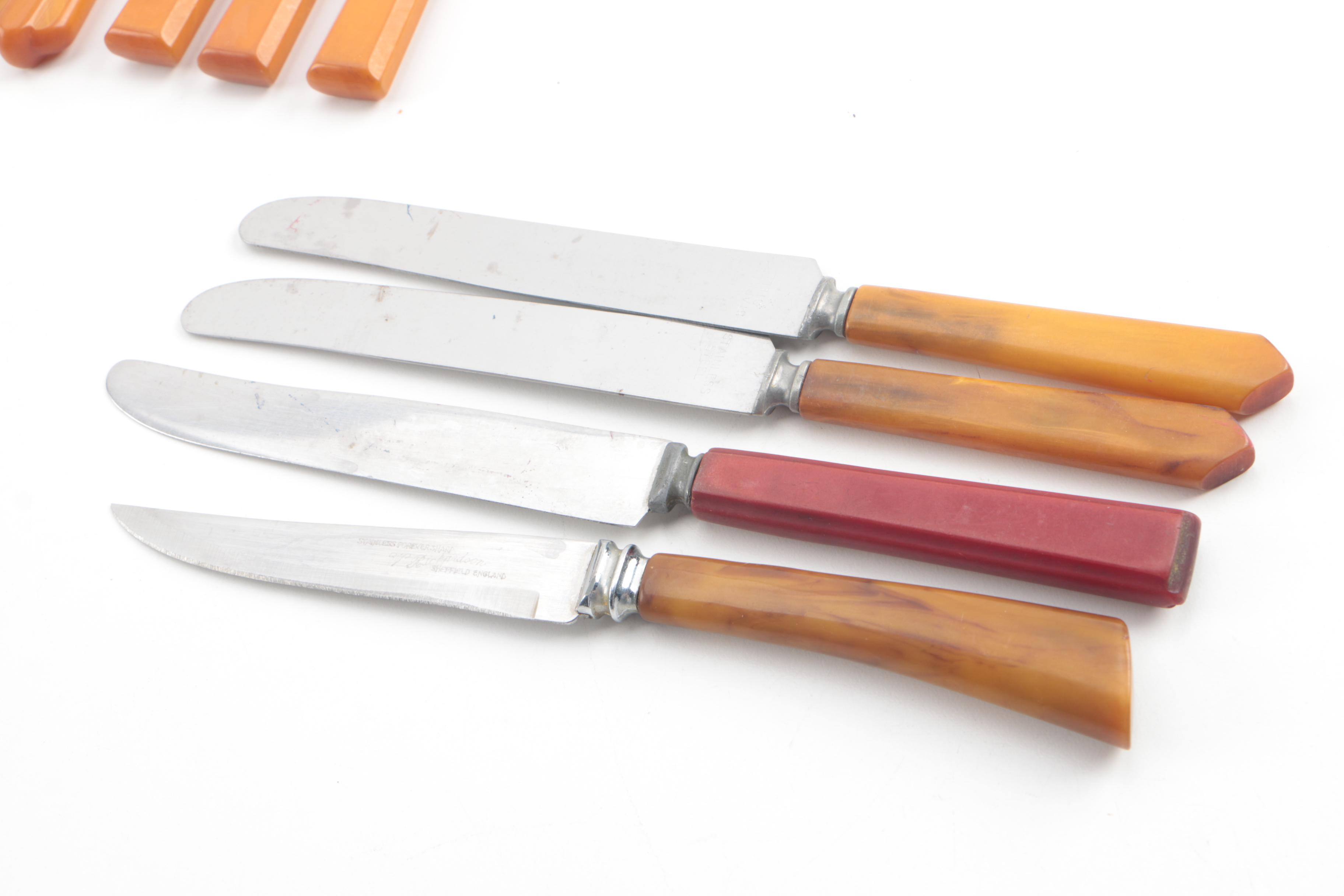 Vintage Bakelite Handled Flatware