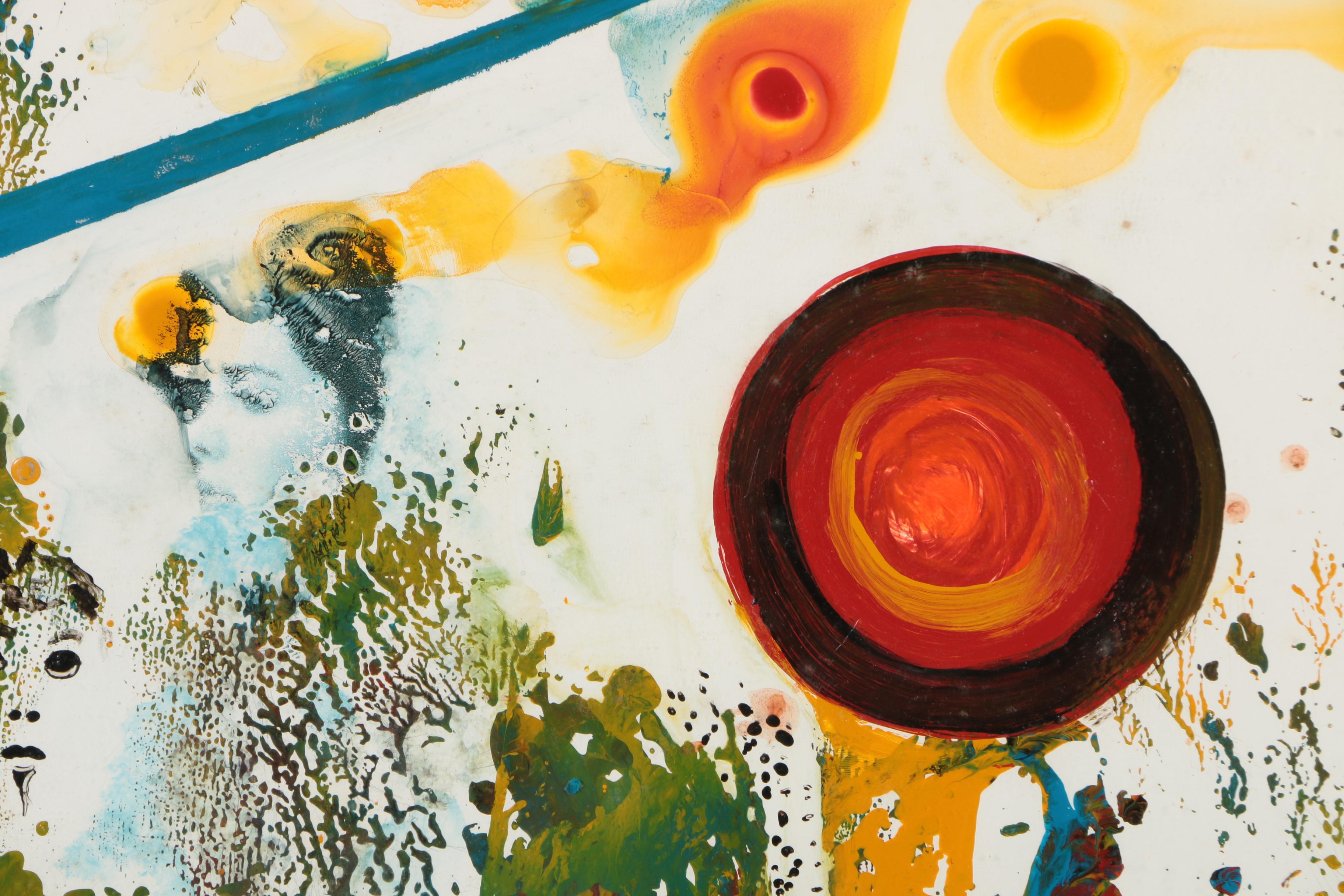 1978 François Mitic-Spiridon Mixed Media Painting