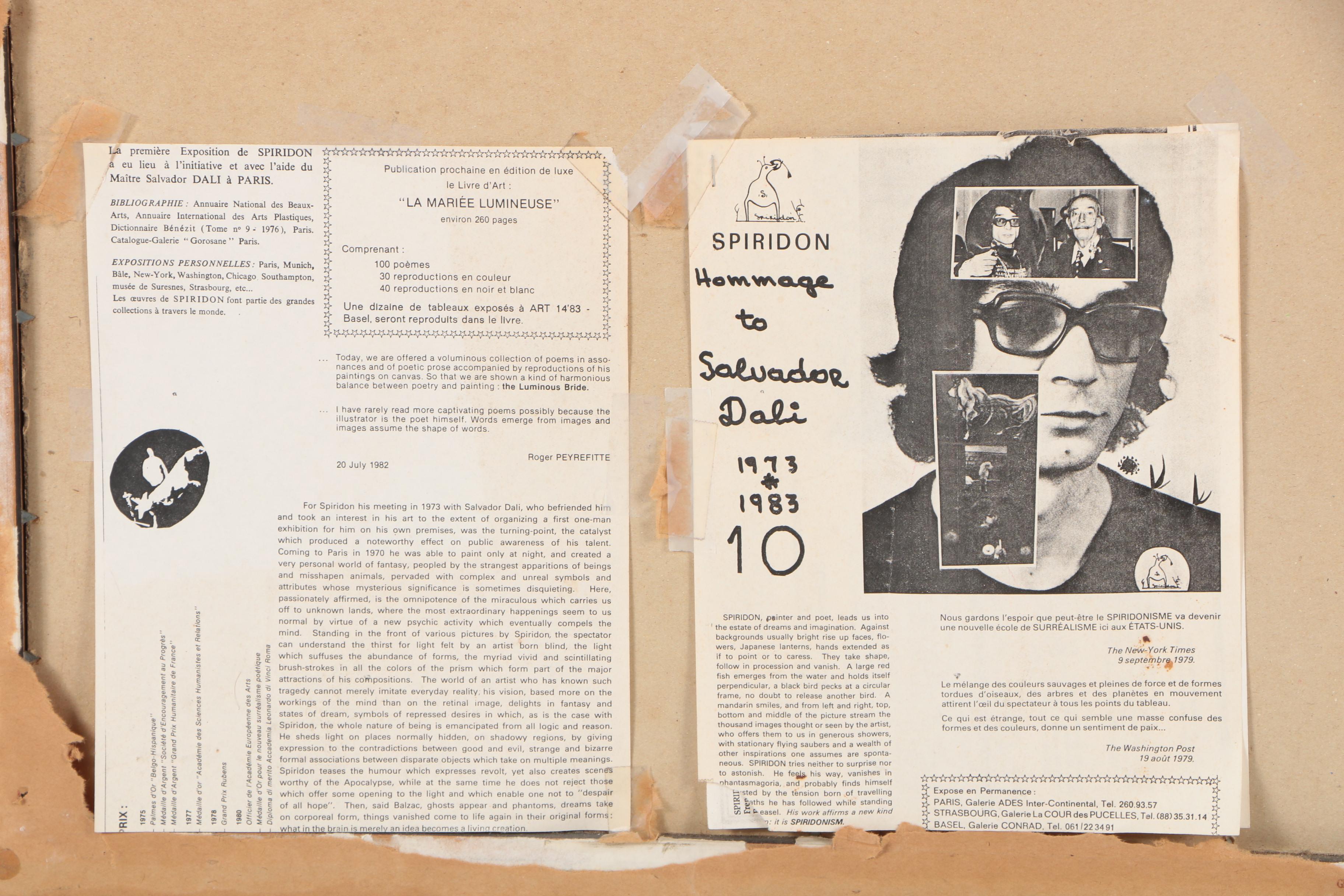 1978 François Mitic-Spiridon Mixed Media Painting