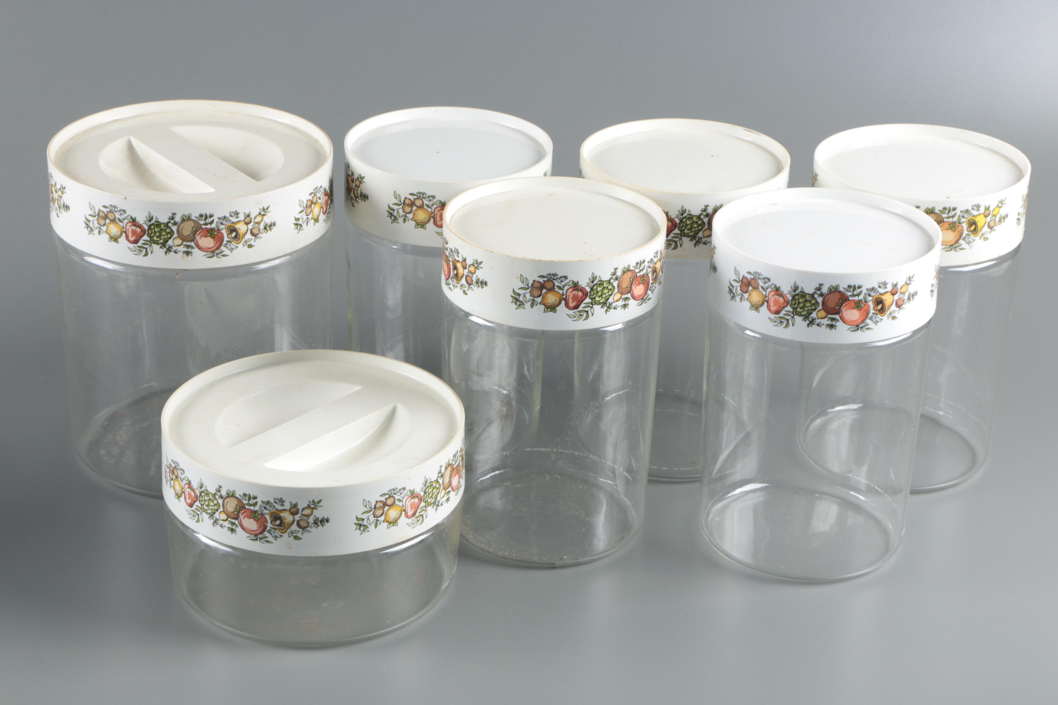 Vintage Pyrex "Spice of Life" Canister Set