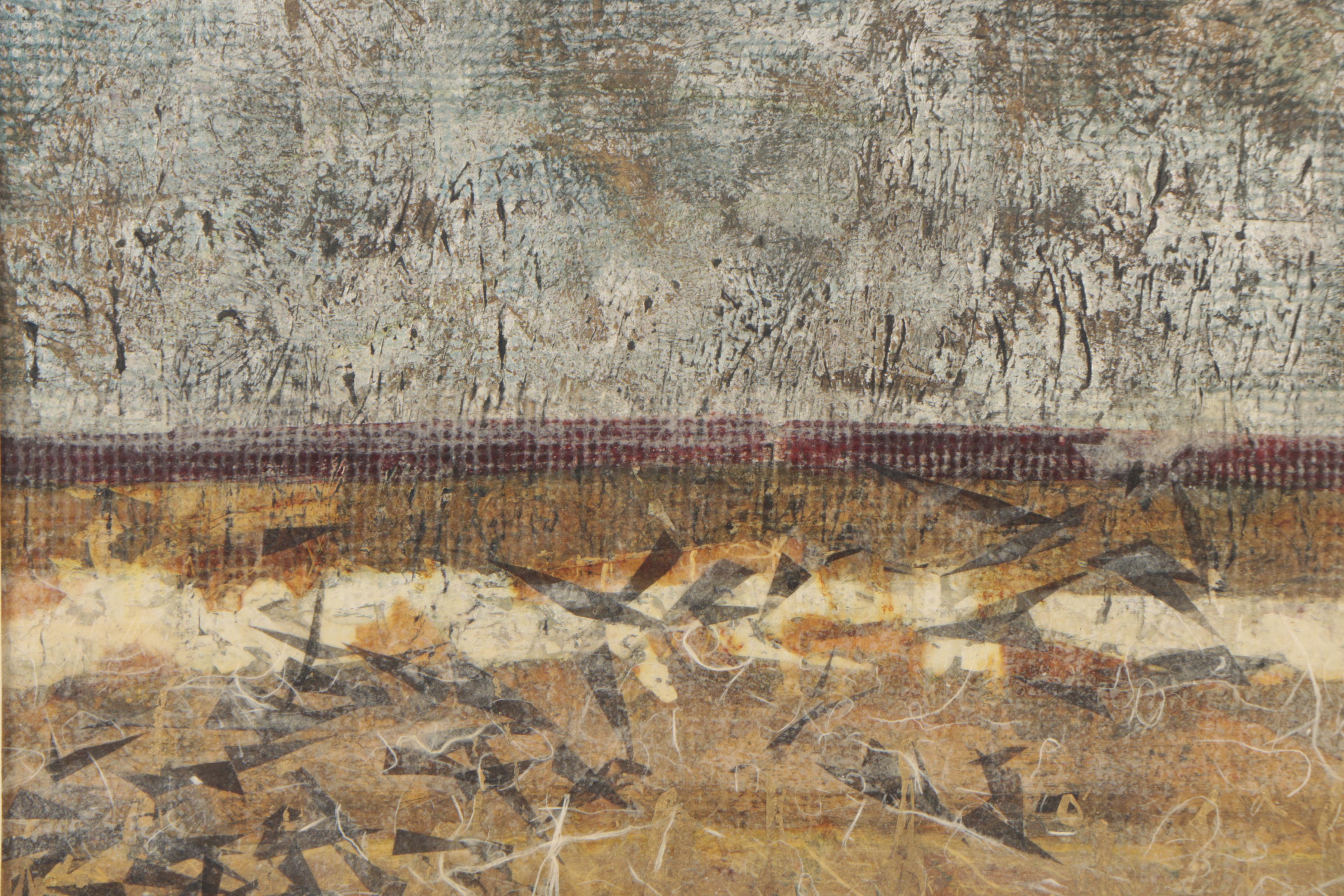 Clare Ferriter Mixed Media Painting "Scatter"