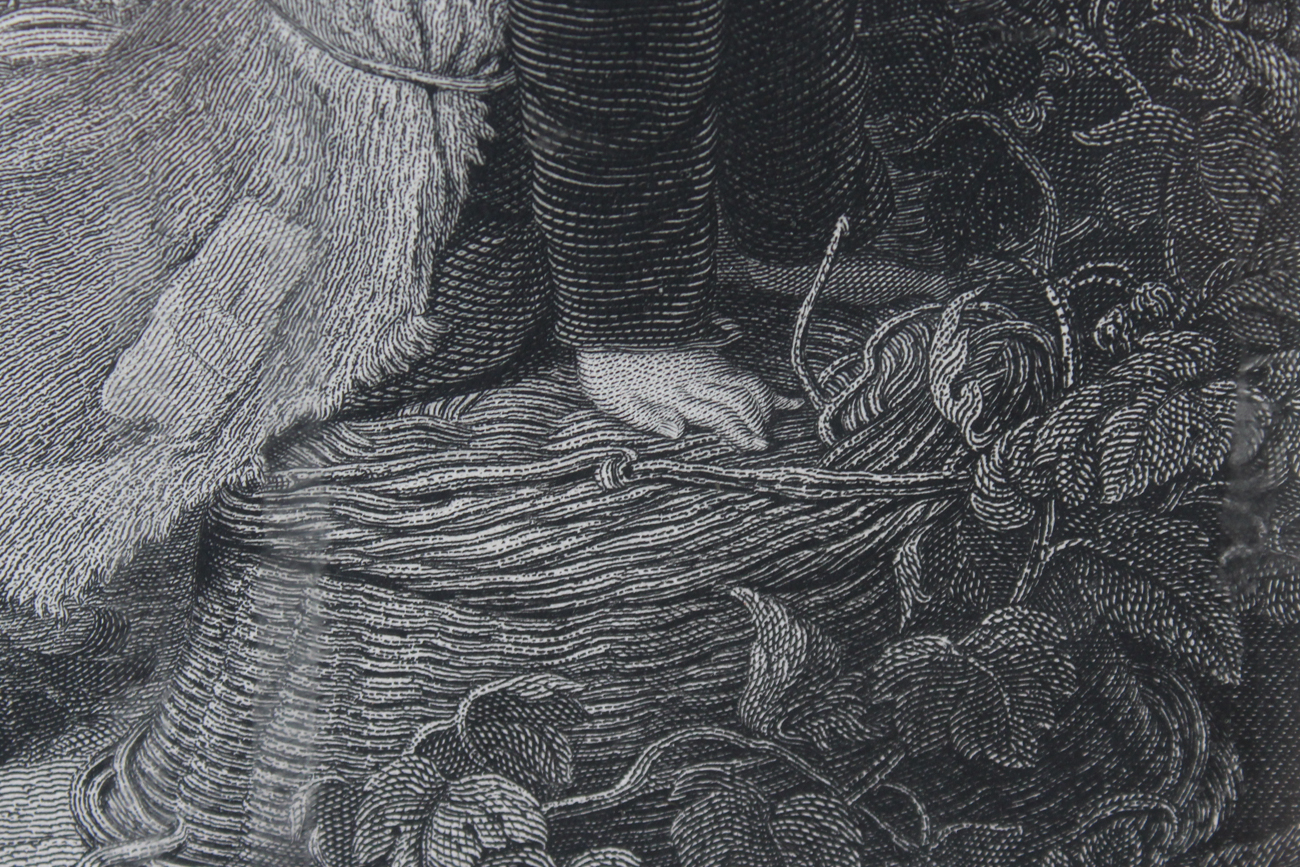 Antique W. F. Witherington "The Crown of Hops" Engraving