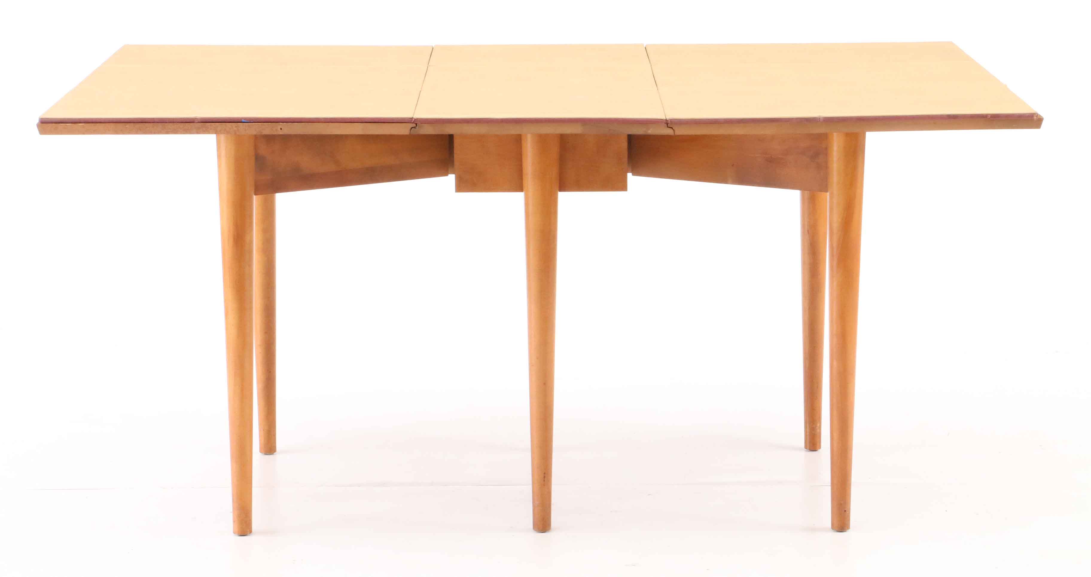 Mid Century Modern Maple Drop Leaf Table by Russel Wright for Conant Ball