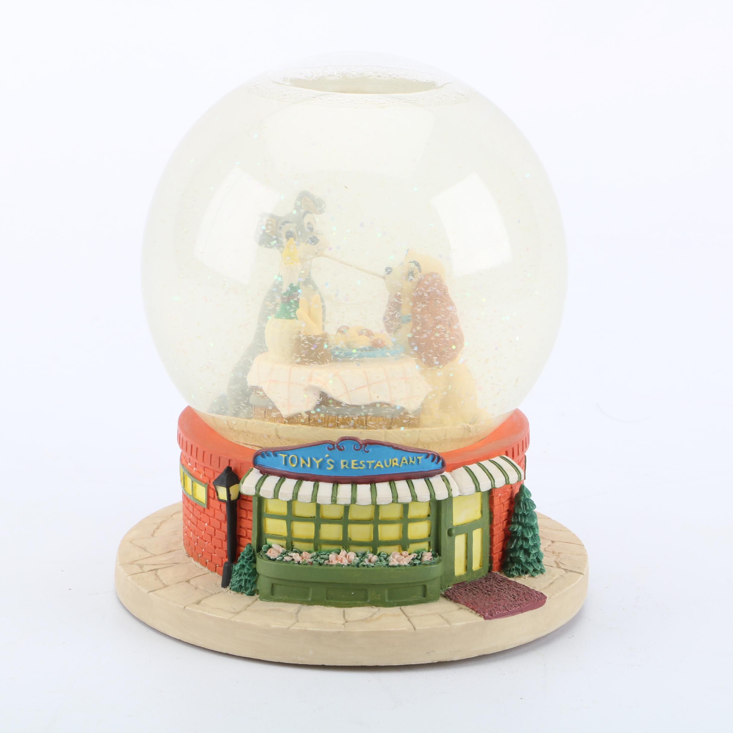 Disney "Lady and the Tramp" Musical Snow Globe