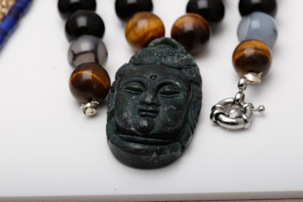 Beaded Necklace Collection Including Sterling Silver, Jasper and More