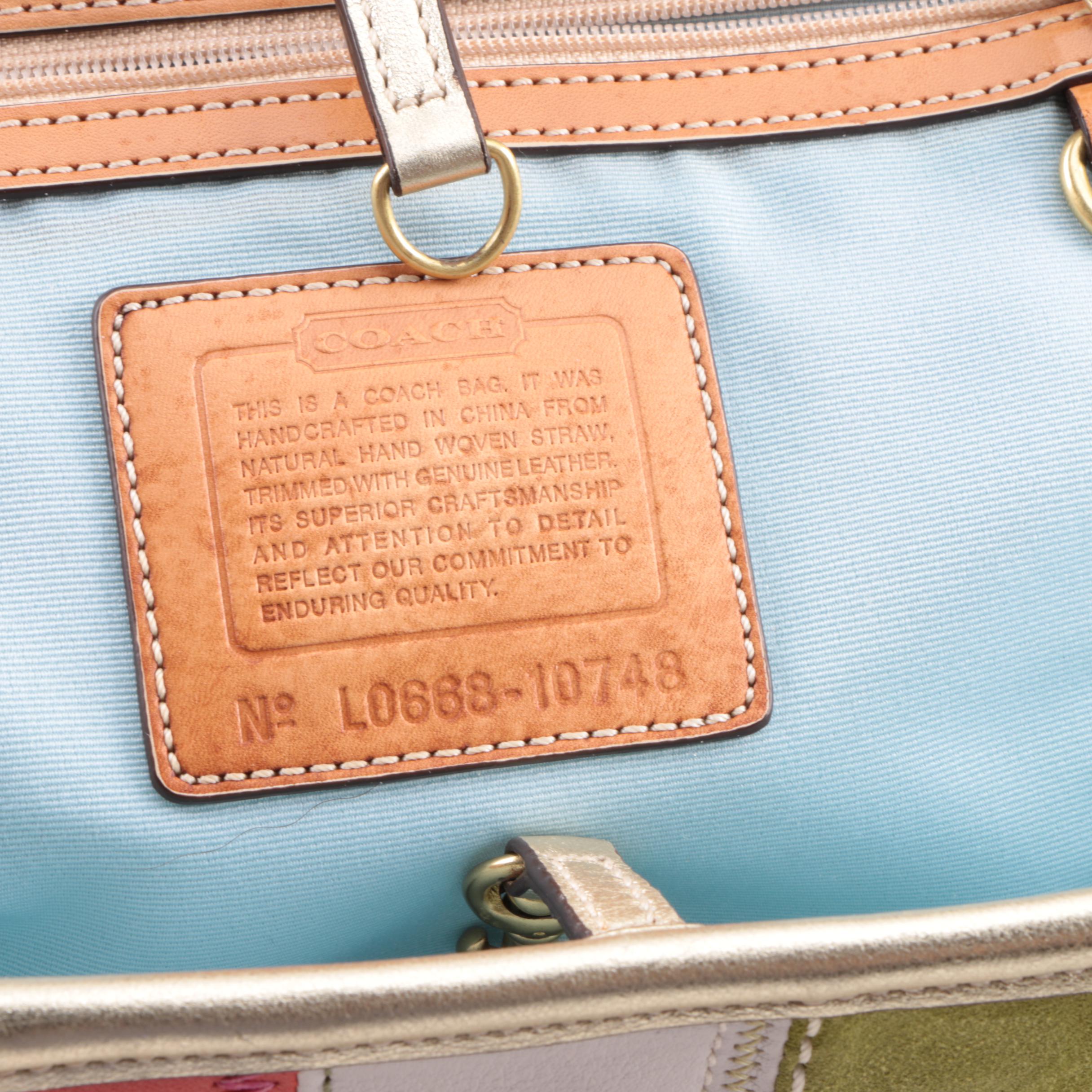 Coach Basket and Leah Patent Leather Totes with Others Including Lacoste