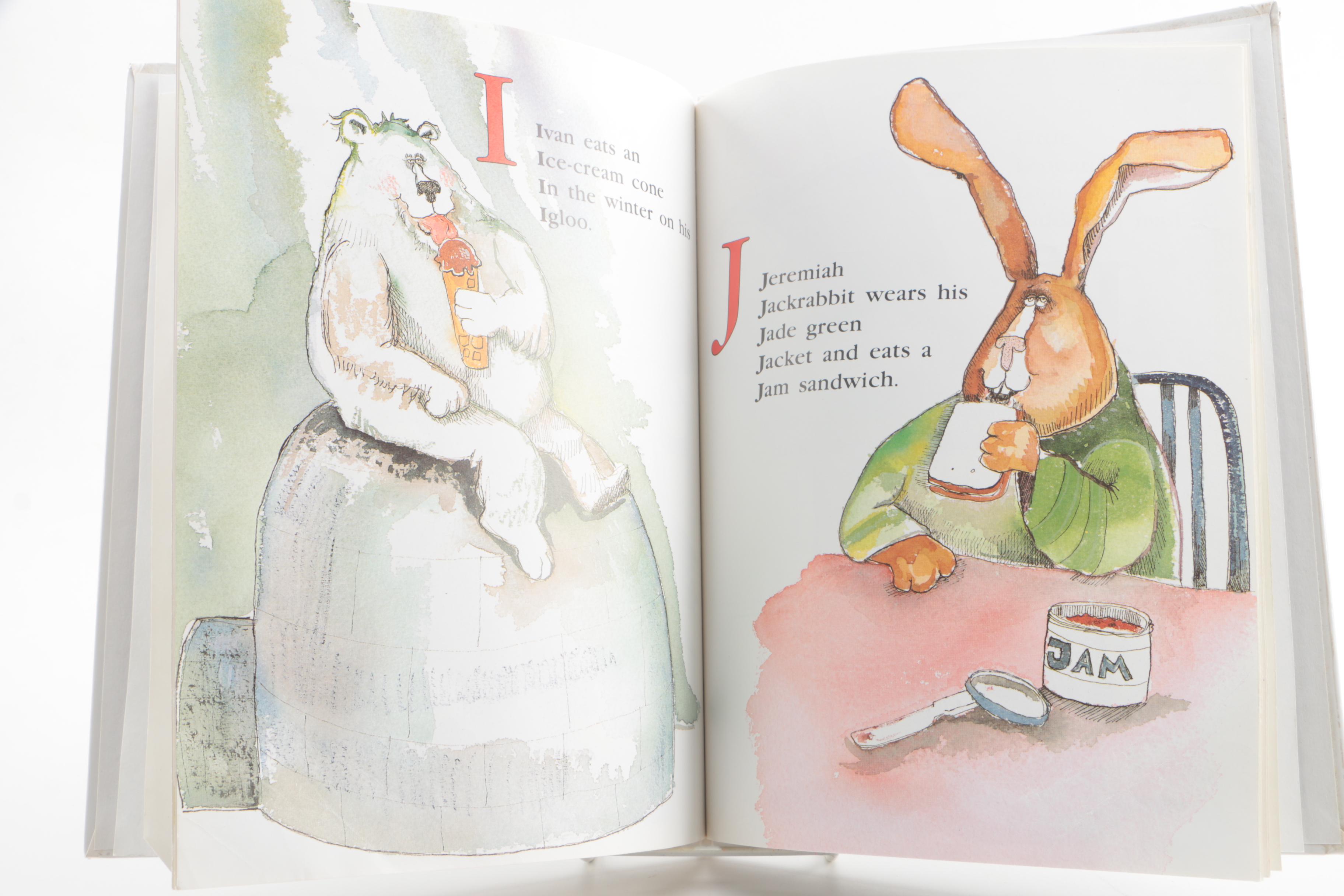 Don Nedobeck Drawing and Signed "Nedobeck's Alphabet Book"