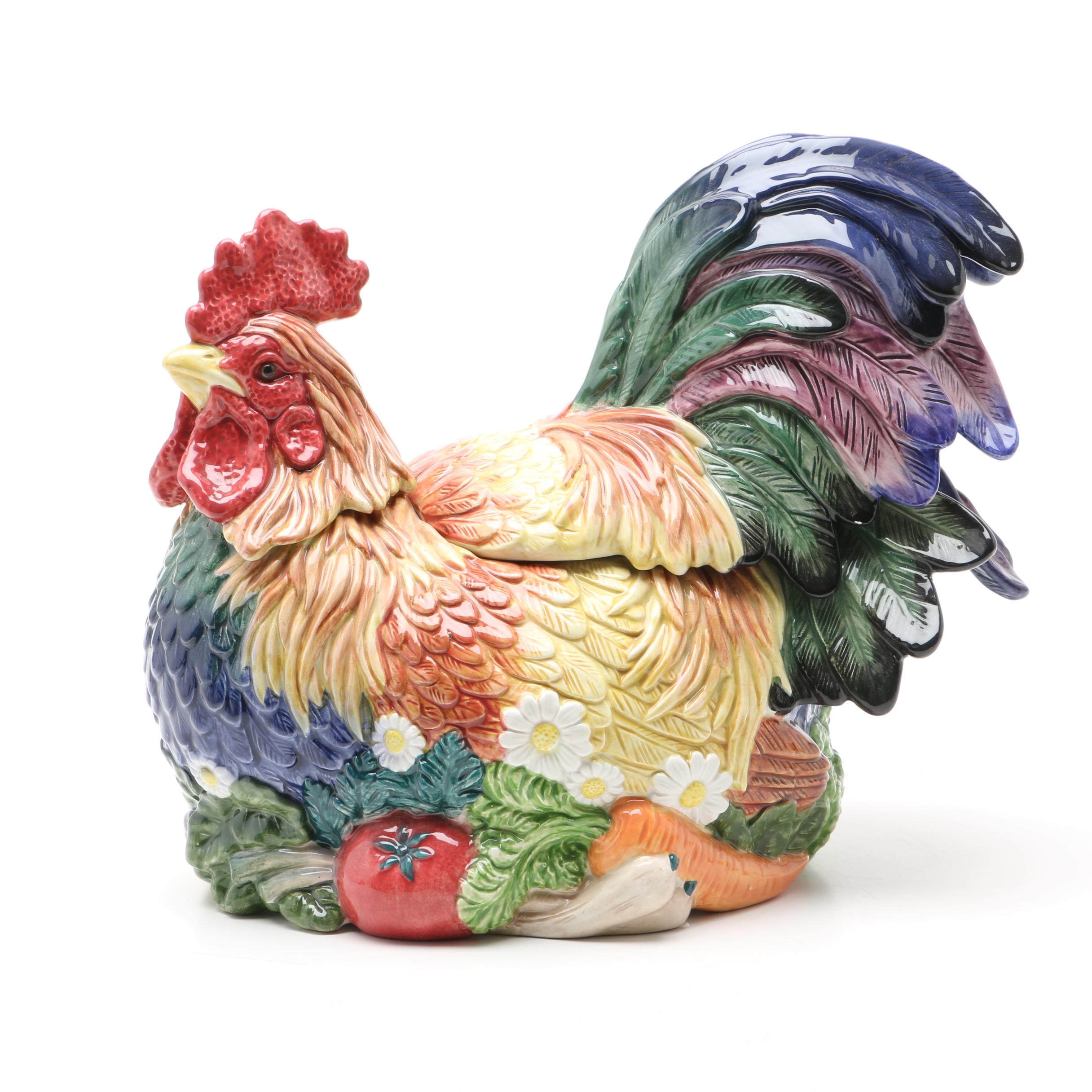 Fitz & Floyd Rooster Soup Tureen EBTH