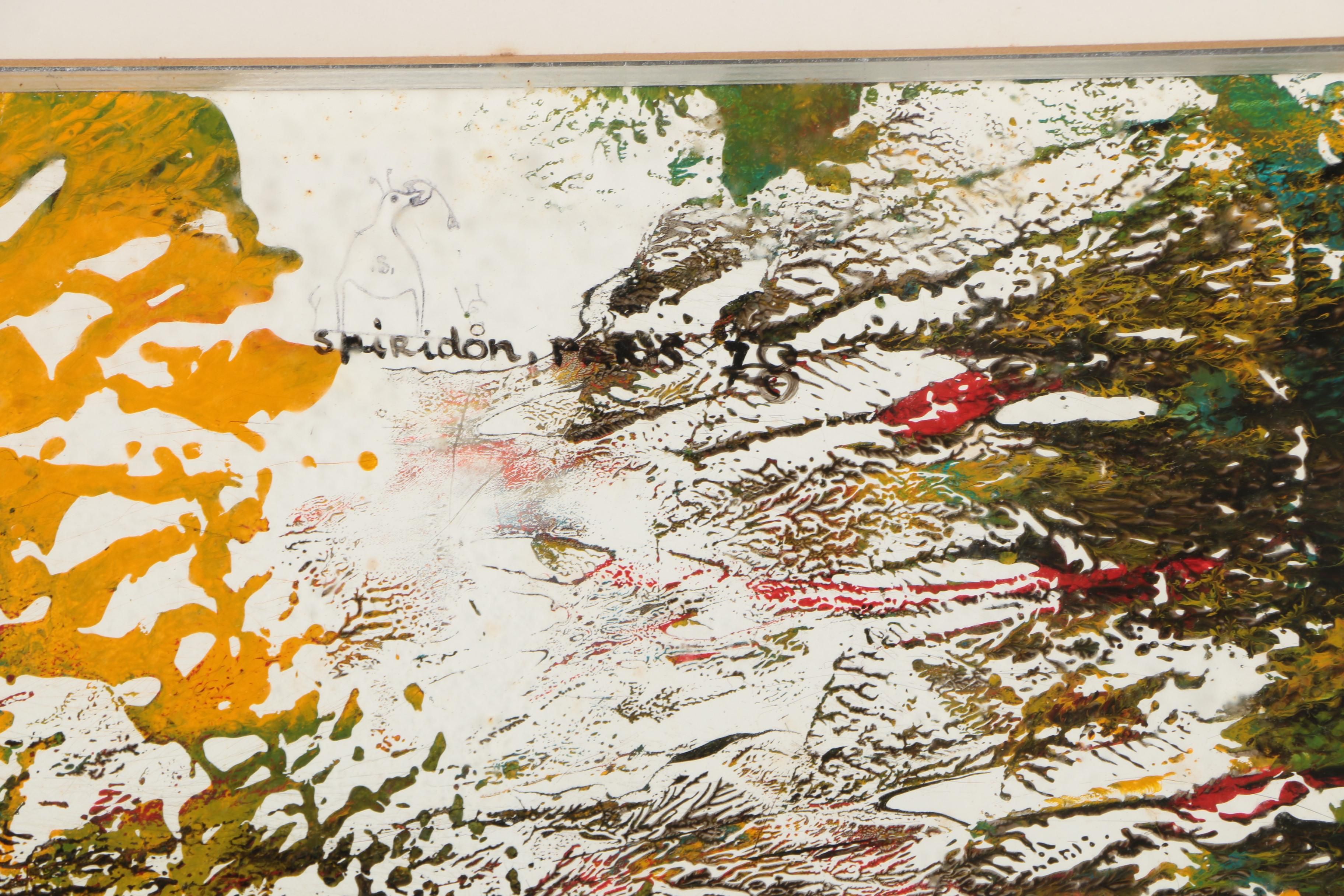 1978 François Mitic-Spiridon Mixed Media Painting