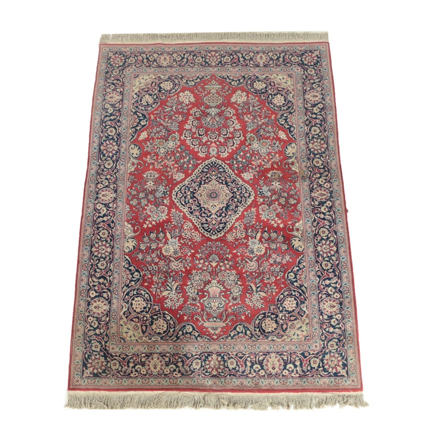 Hand-Knotted Sino-Persian Wool Area Rug
