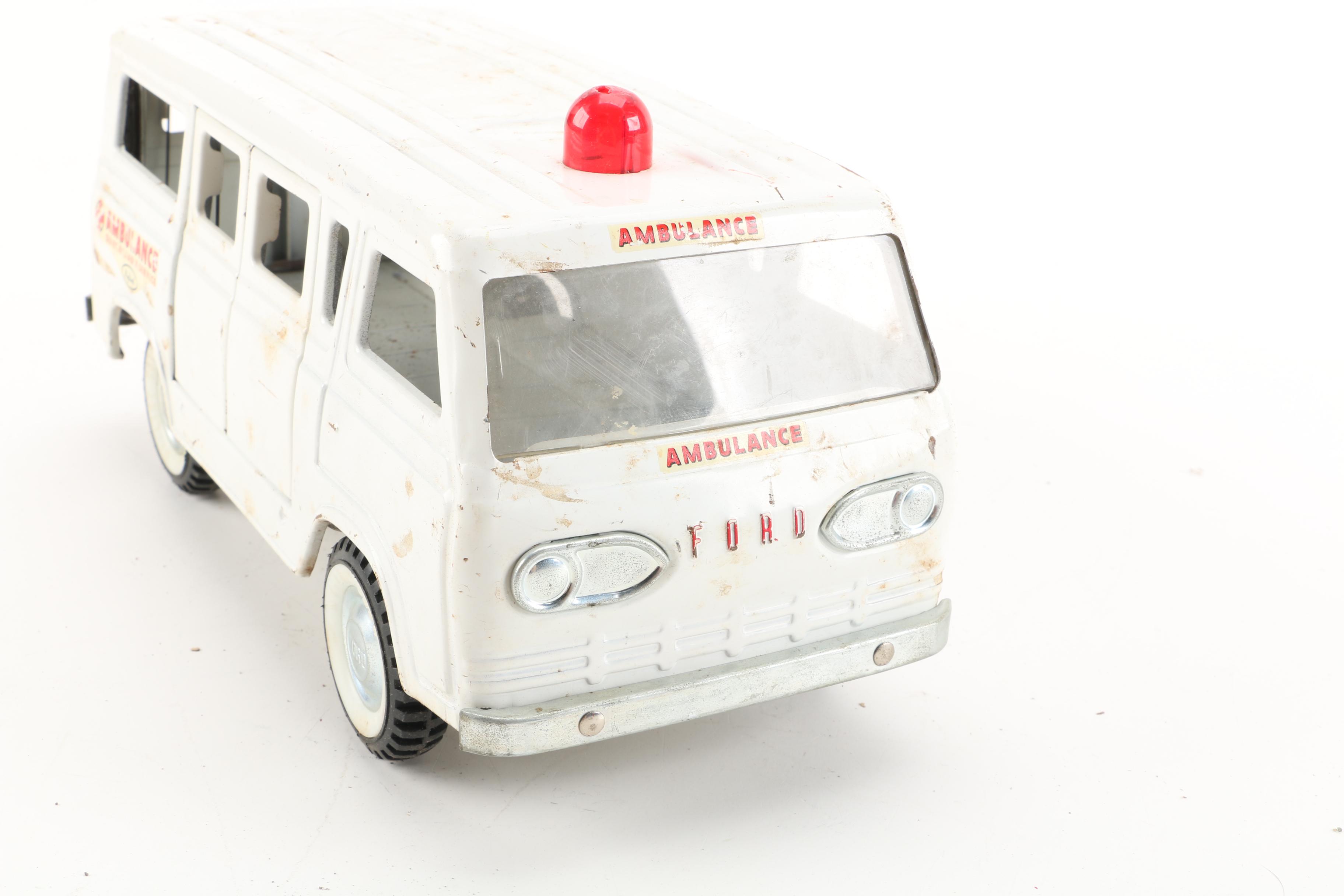 Vintage Nylint Tow Truck and Ambulance