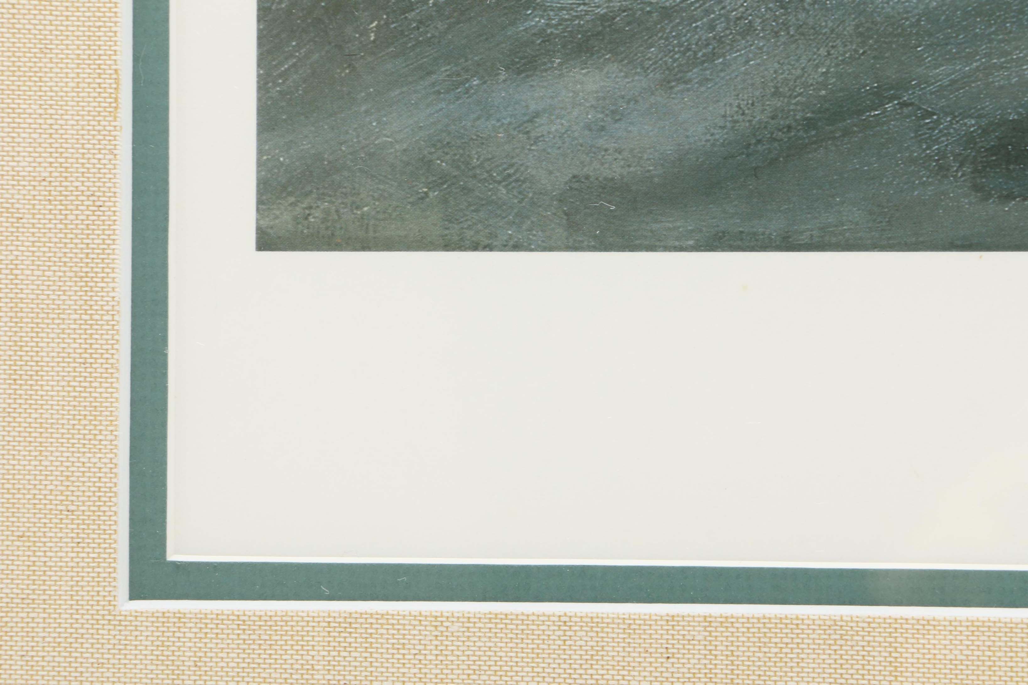 John Stobart Limited Edition Offset Lithograph "Nantucket Sleigh Ride"