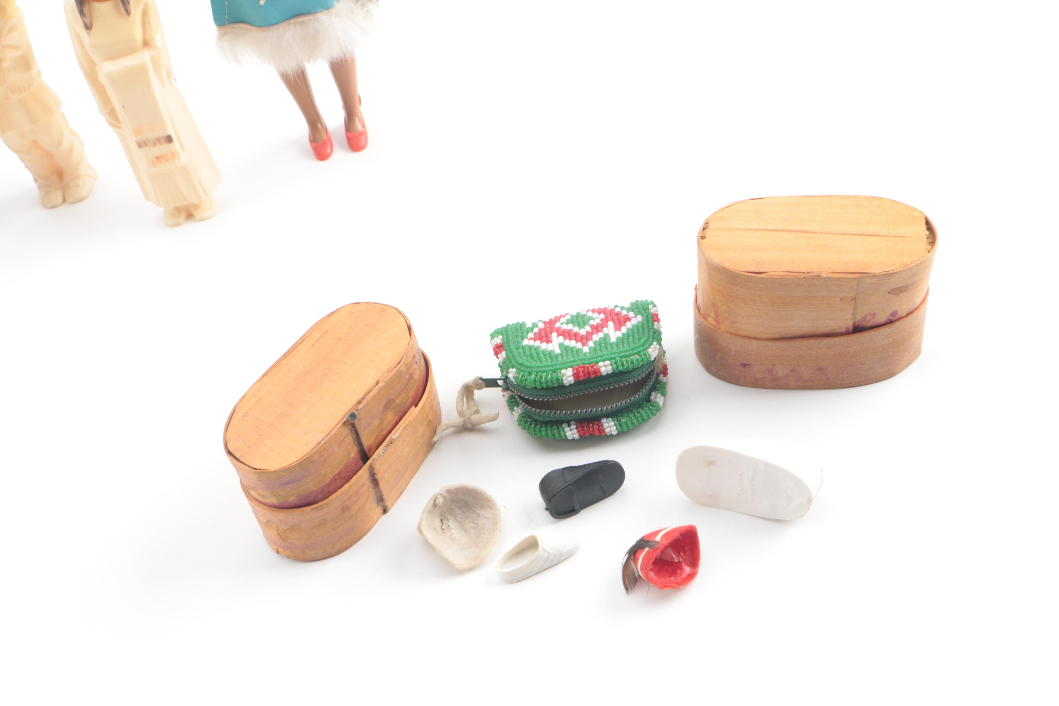 Vintage Native American Style Celluloid Dolls from the St. Labre Indian School