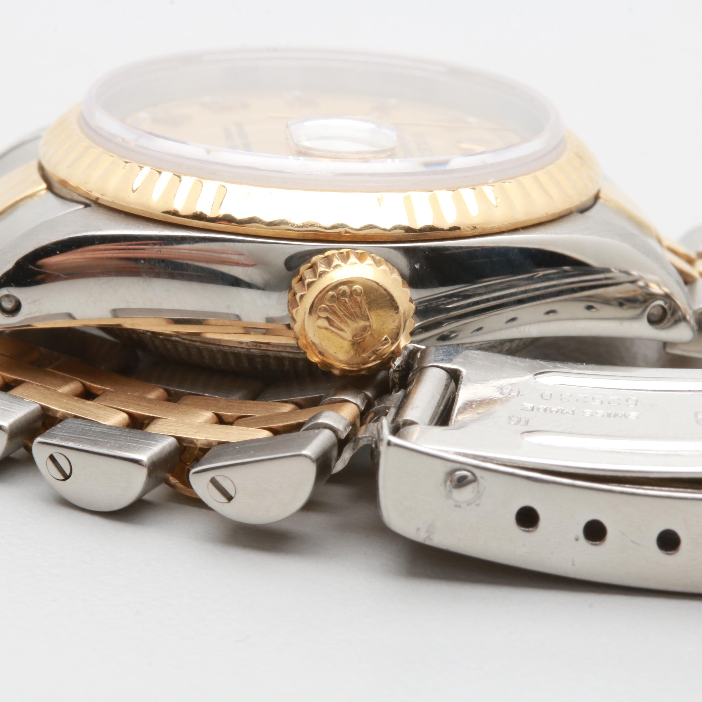 Rolex Datejust 18K Yellow Gold and Stainless Steel Automatic Watch