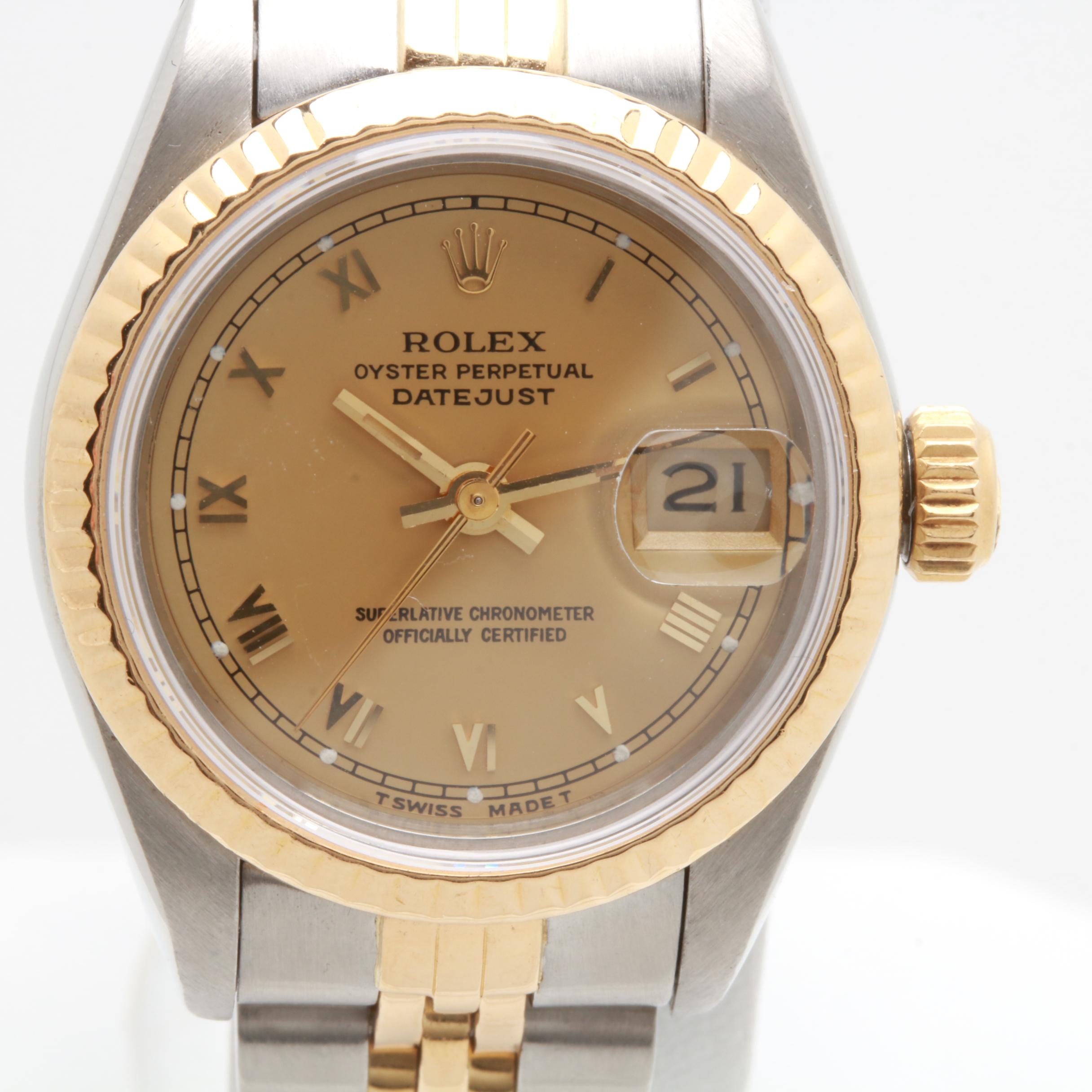 Rolex Datejust 18K Yellow Gold and Stainless Steel Automatic Watch