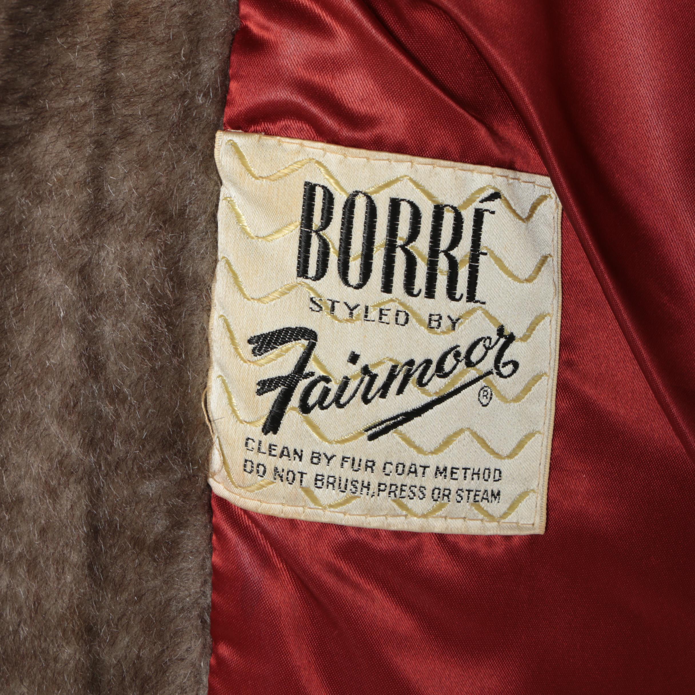 Women's Vintage Coats Including a Borré by Fairmoor Faux Fur Coat