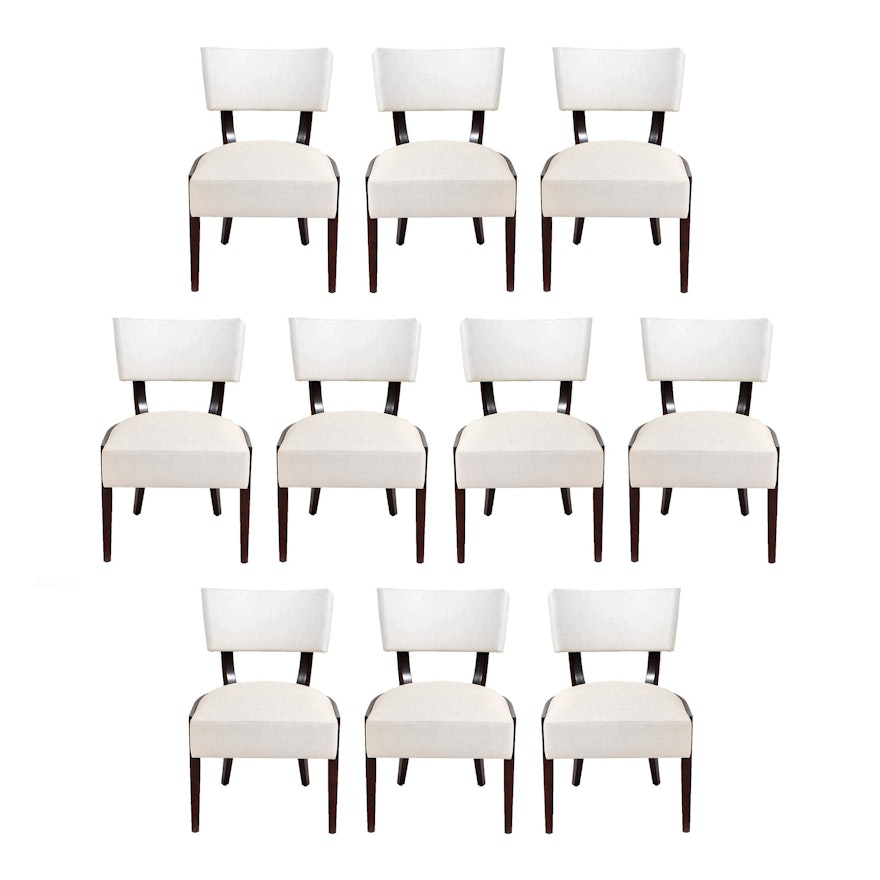 Troscan "Danta" Dining Chairs in Custom Upholstery