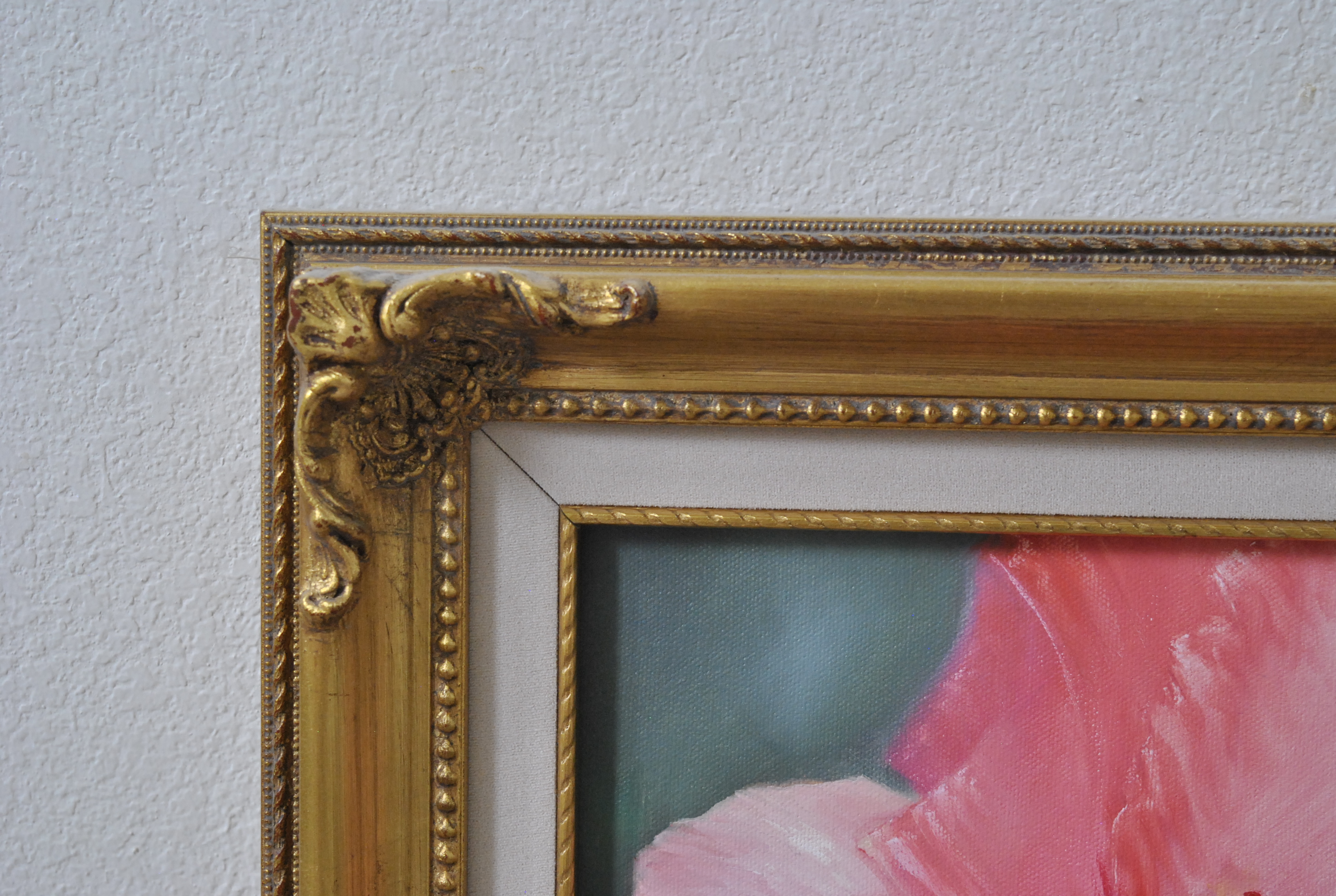 J. Burch Acrylic Painting of Flowers