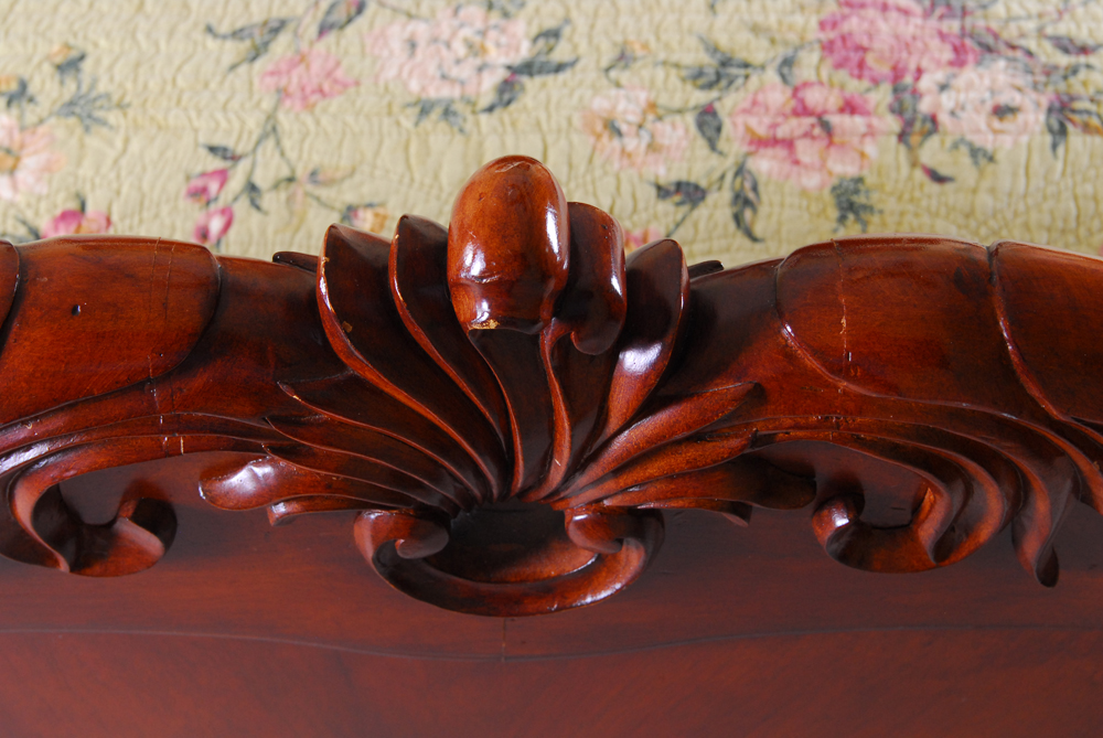 Mahogany Sleigh Bed by American Drew Bob Mackie Home