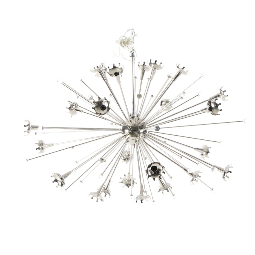 Polished Nickel "Sputnik" Chandelier