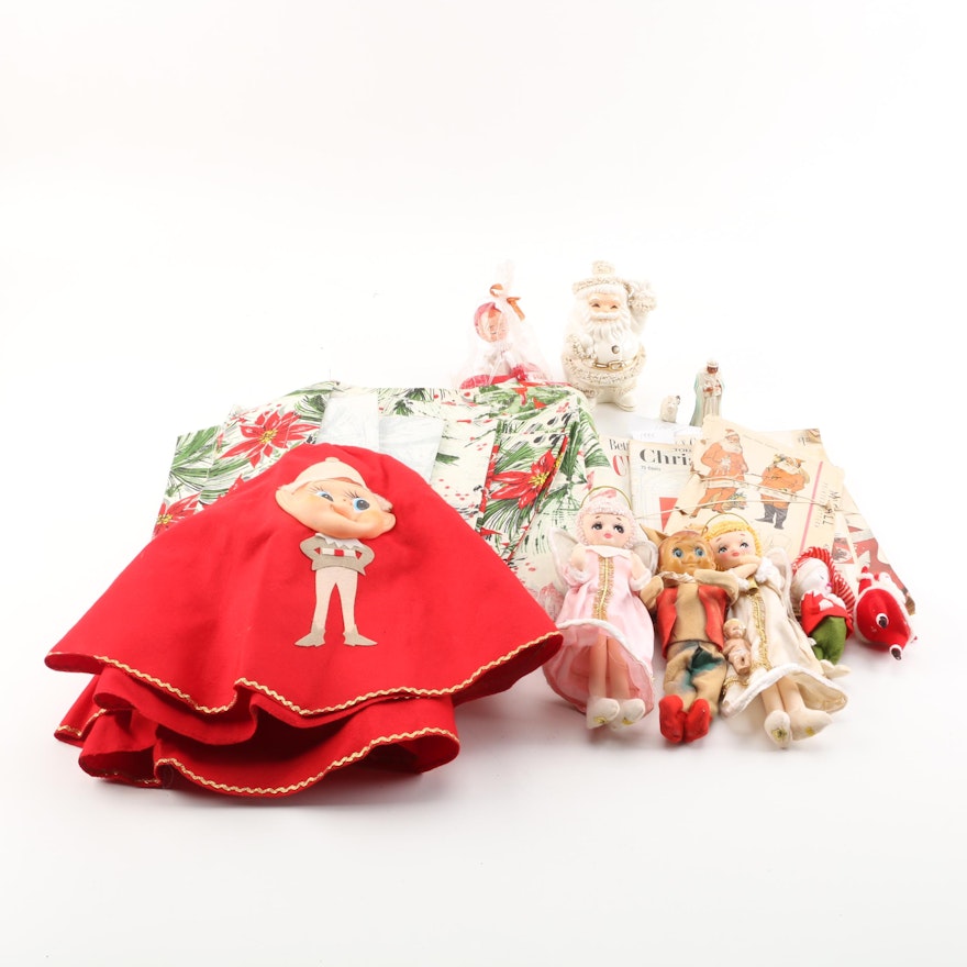 Christmas Figurines and Ornaments with Costume Sewing Pattern and Tree Skirt