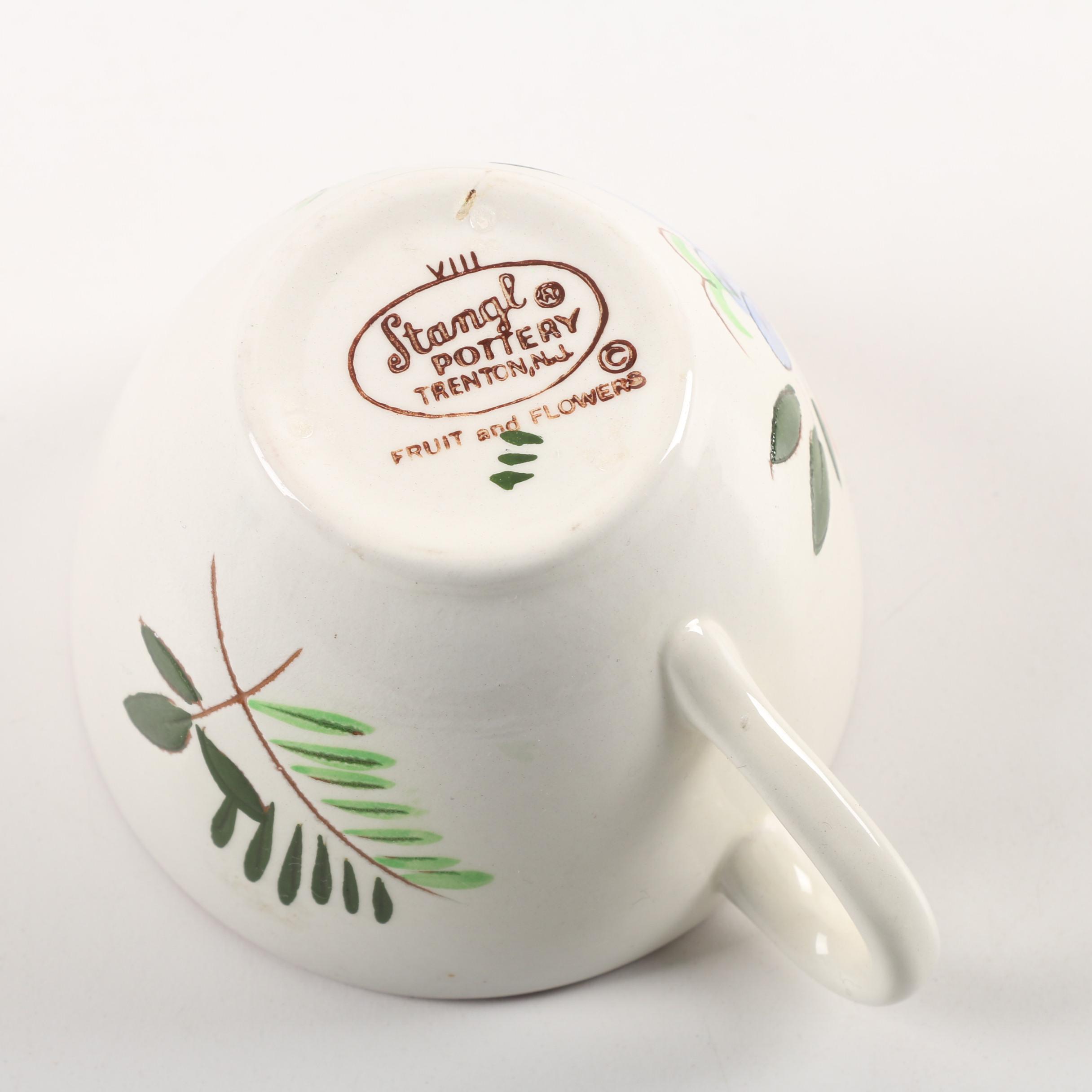 Stangl Pottery "Orchard Song" Plates and "Fruit and Flowers" Cups and Saucers