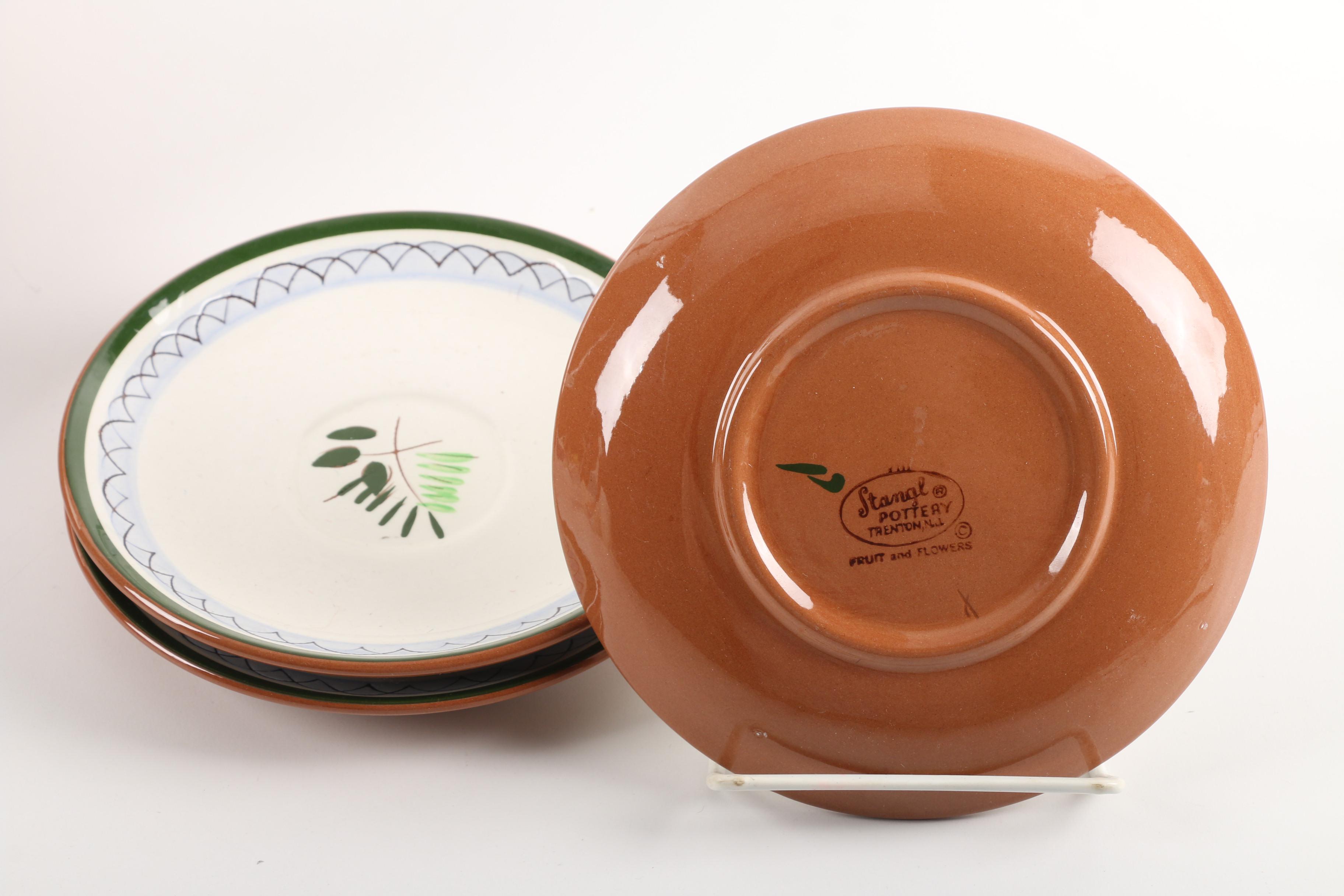 Stangl Pottery "Orchard Song" Plates and "Fruit and Flowers" Cups and Saucers