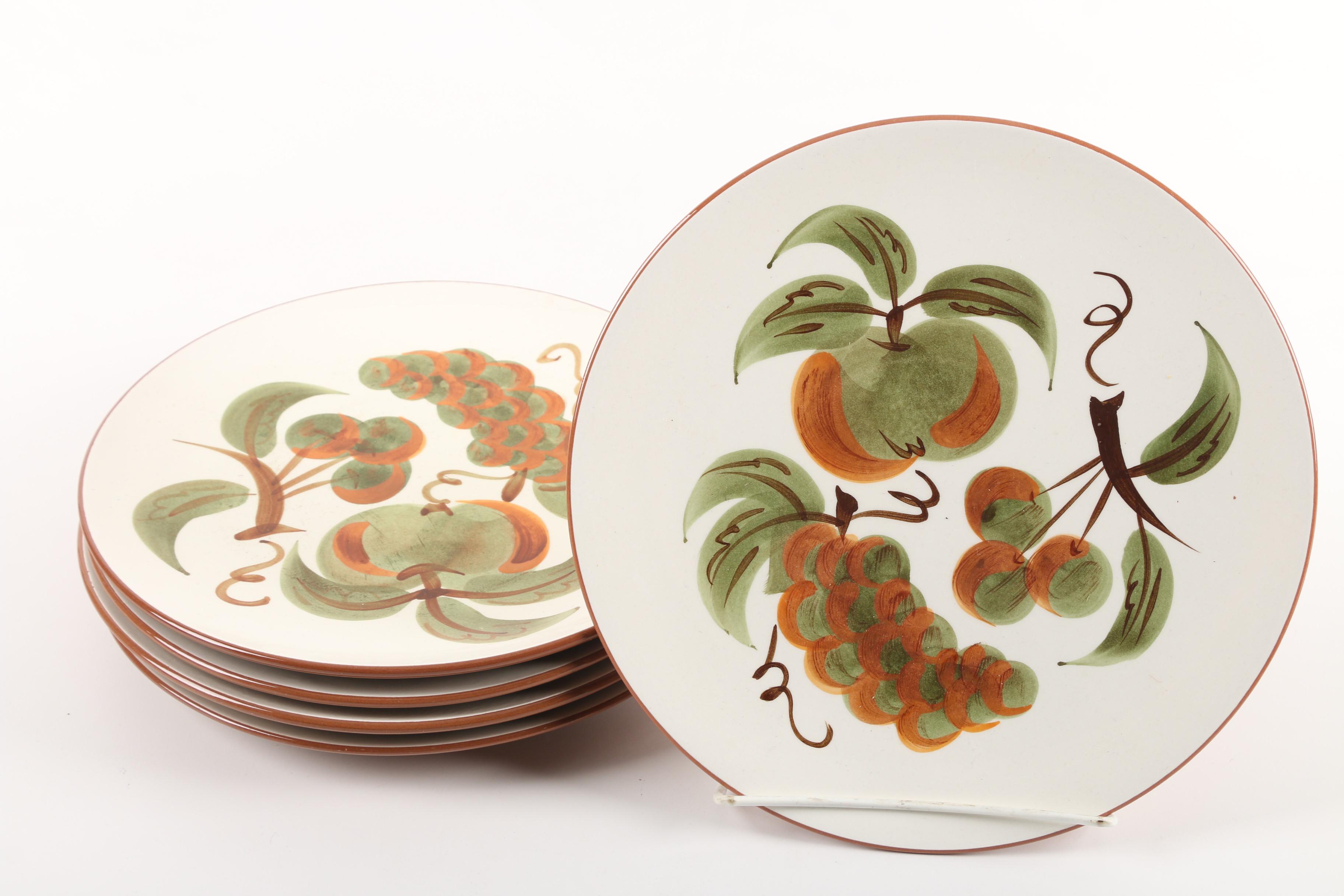 Stangl Pottery "Orchard Song" Plates and "Fruit and Flowers" Cups and Saucers